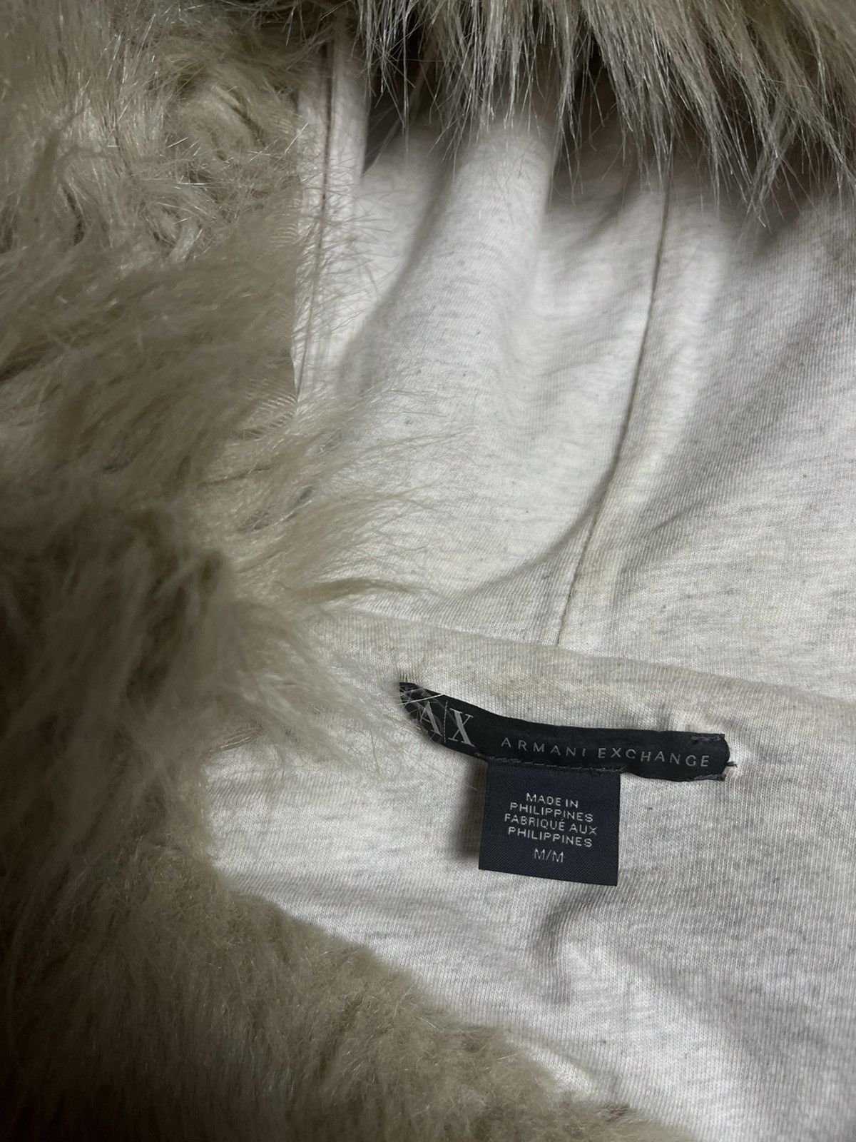 Armani × Armani Exchange Vintage Woman’s Armani Exchange Fur Faux Double Zip Vest Size M / US 6-8 / IT 42-44 - 4 Thumbnail