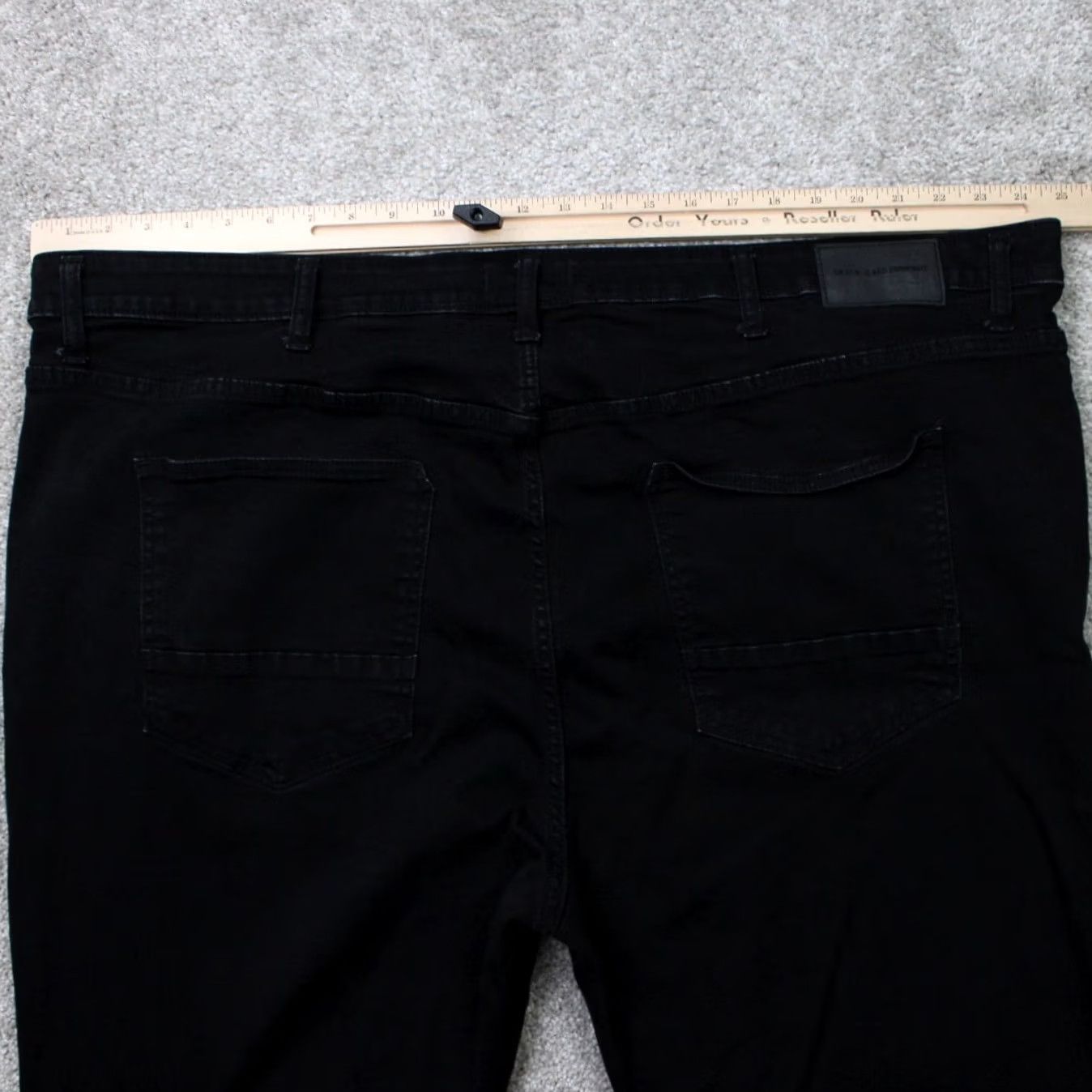 Silver Jeans Co. Silver Jeans Mens Jeans 50x34 Black Machray Denim 5-Pocket Stretch Relaxed Regular Fit Jeans Mens Size US 34 / EU 50 - 6 Thumbnail