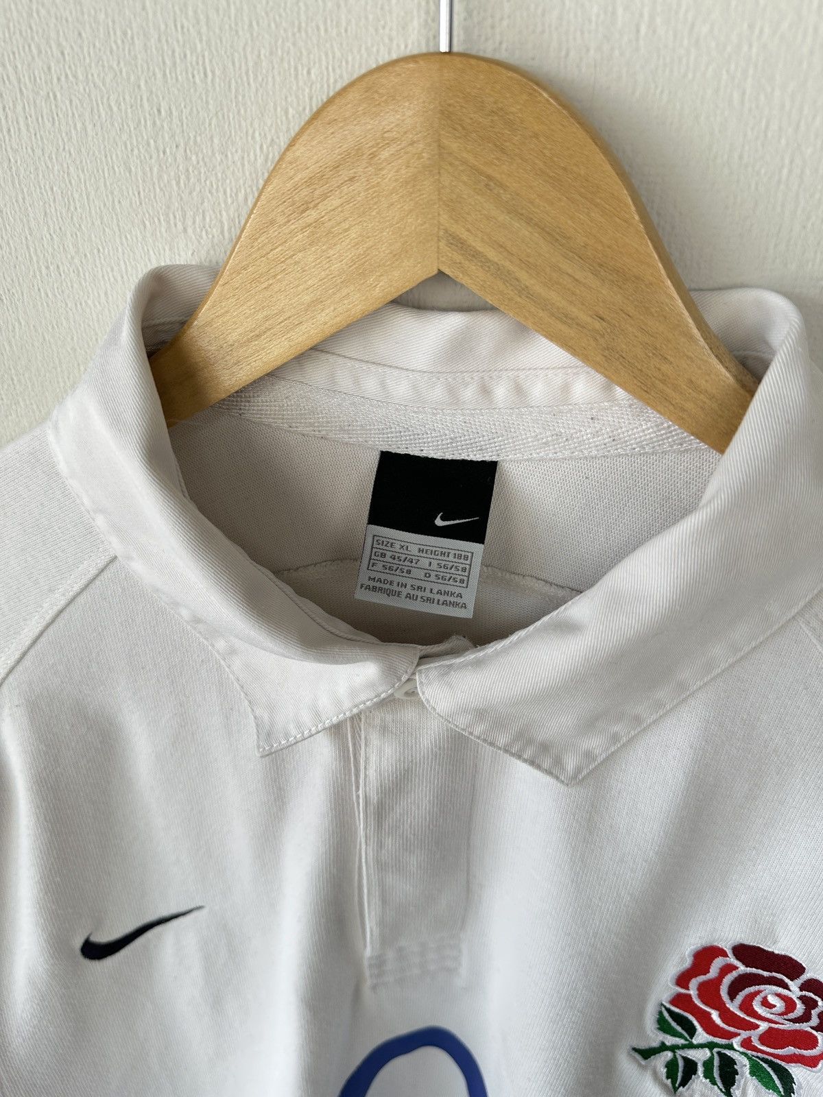 Nike Vintage 2002 NIKE England Rugby Long Sleeve Polo Shirt Men’s Size US L / EU 52-54 / 3 - 7 Thumbnail
