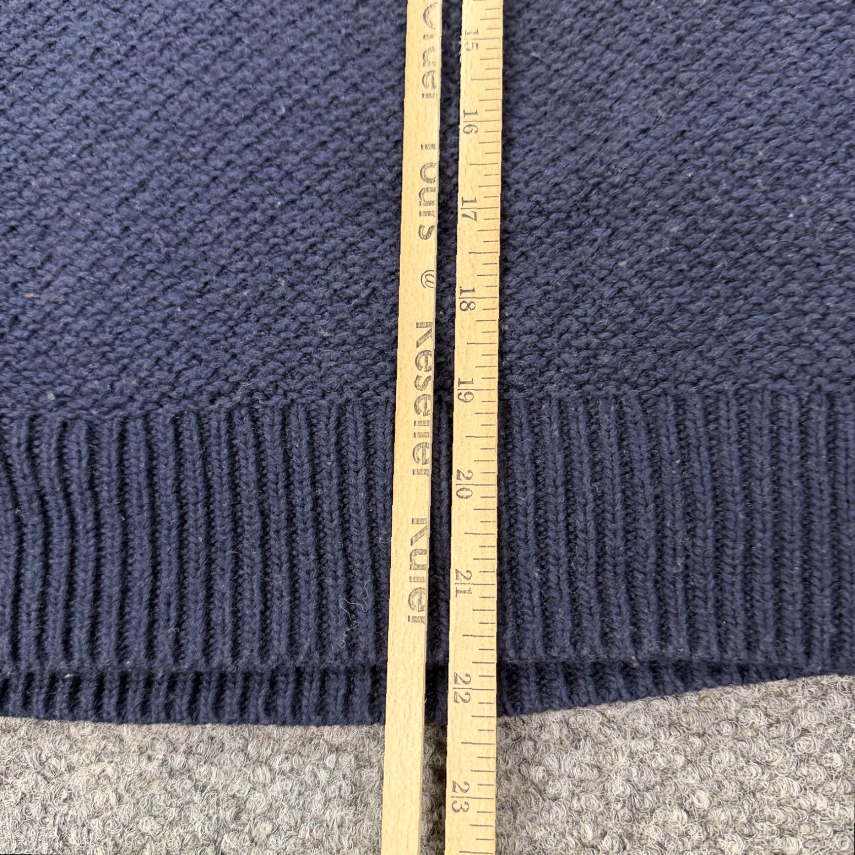 Merona Merona Sweater Adult Womens Medium Navy Blue Cable Knit Crewneck Pullover Knit Wool Cotton Rayon Nylon All Seasons Size M / US 6-8 / IT 42-44 - 6 Thumbnail