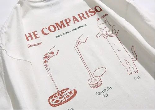Other Cat print white casual all-match tee Size US L / EU 52-54 / 3 - 3 Thumbnail