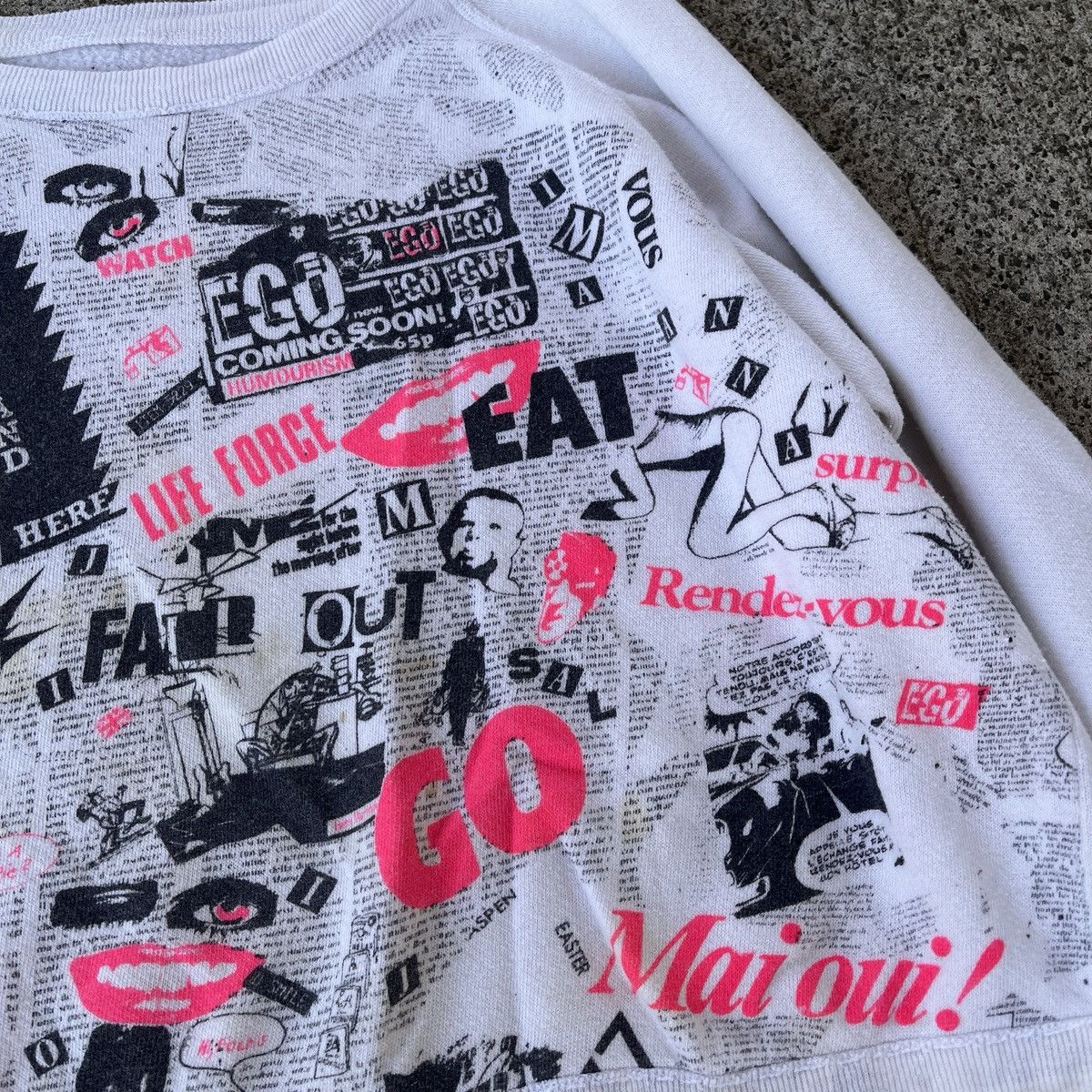 Vintage Vintage Cropped Punk Boxy Crewneck Rare 80's 24x17 Size L / US 10 / IT 46 - 6 Thumbnail