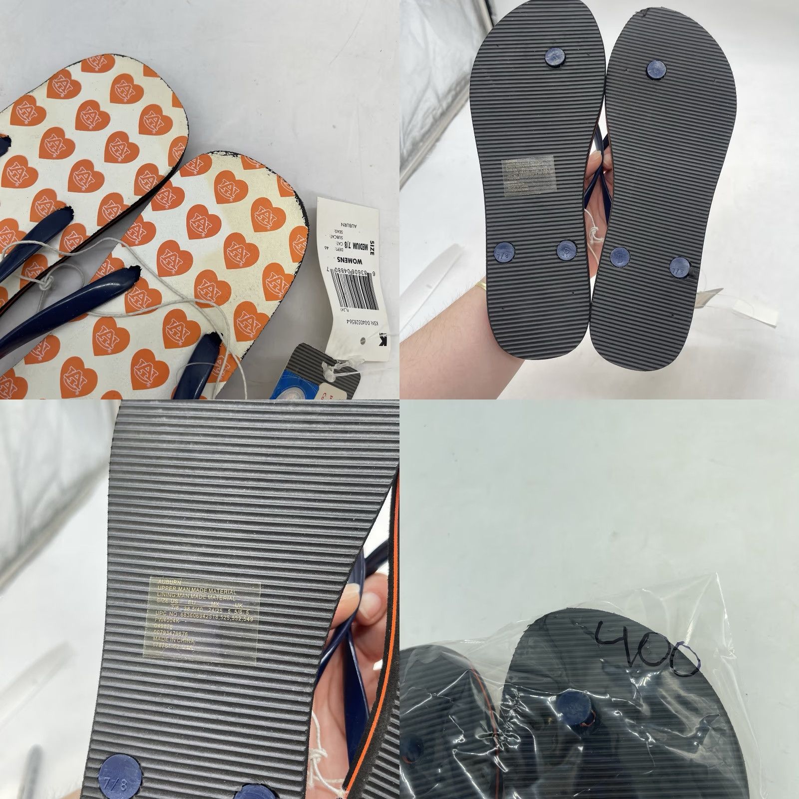 Crocs CROCS Auburn University Flip-Flops Women’s Size 7 Men’s Size 8 Orange Sports Sandals Size US 7 / IT 37 - 8 Thumbnail