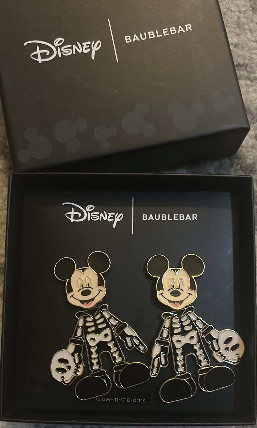 Disney Disney X Baublebar Halloween Mickey Mouse Skeleton Earrings Size ONE SIZE - 1 Thumbnail