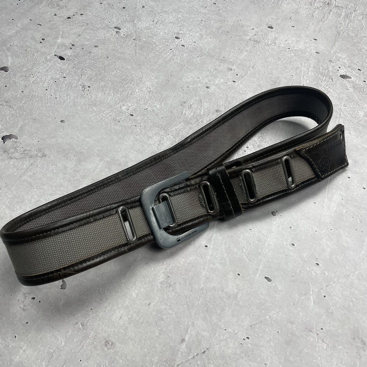 G-Star × Japanese Brand × Vintage Vintage avantgarde G-star RAW leather belt y2k Size ONE SIZE - 12 Thumbnail