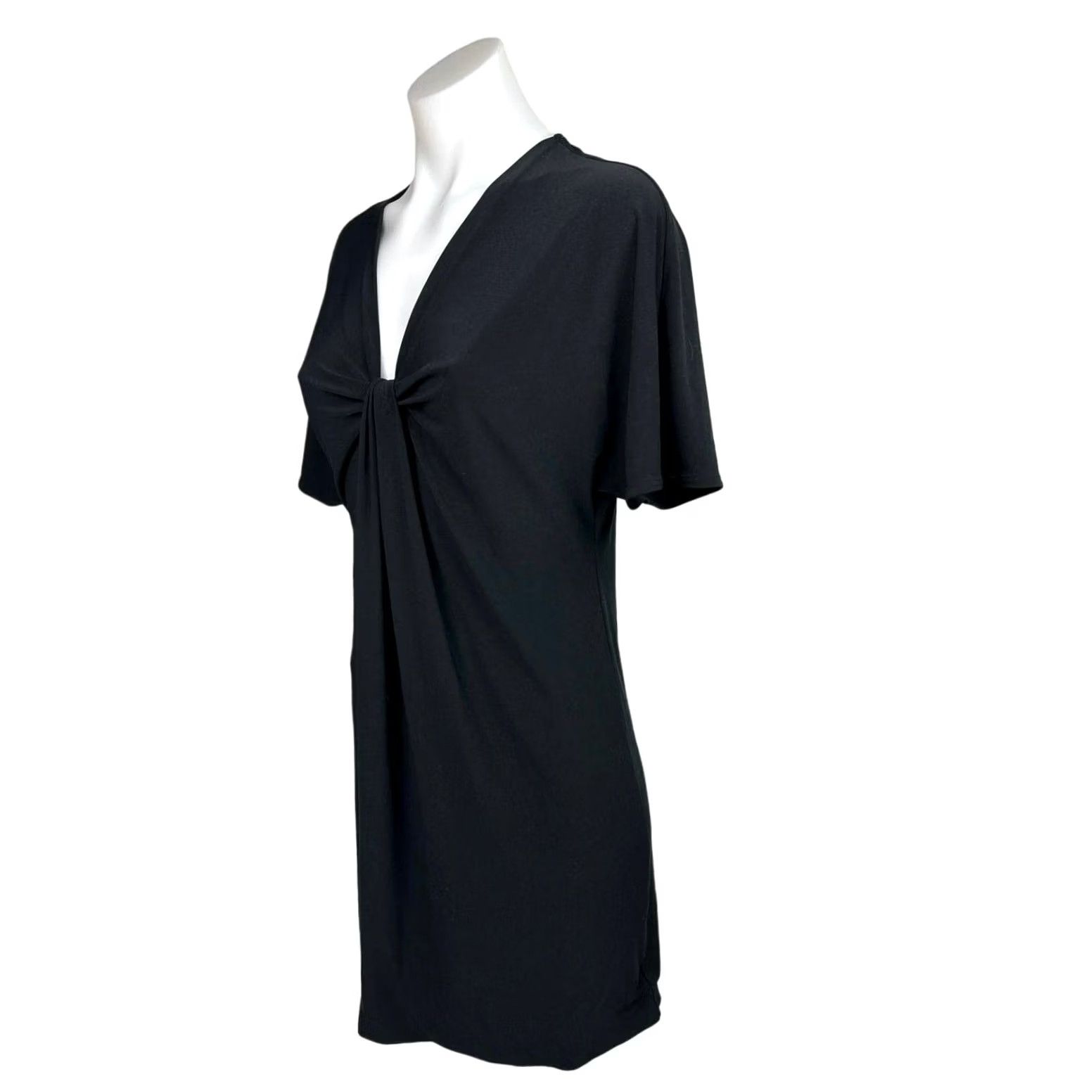 banana republic v neck dress Red Long Sleeves V-Neck Maxi Size XS Model wears size 2 NEW Banana Republic Black Deep