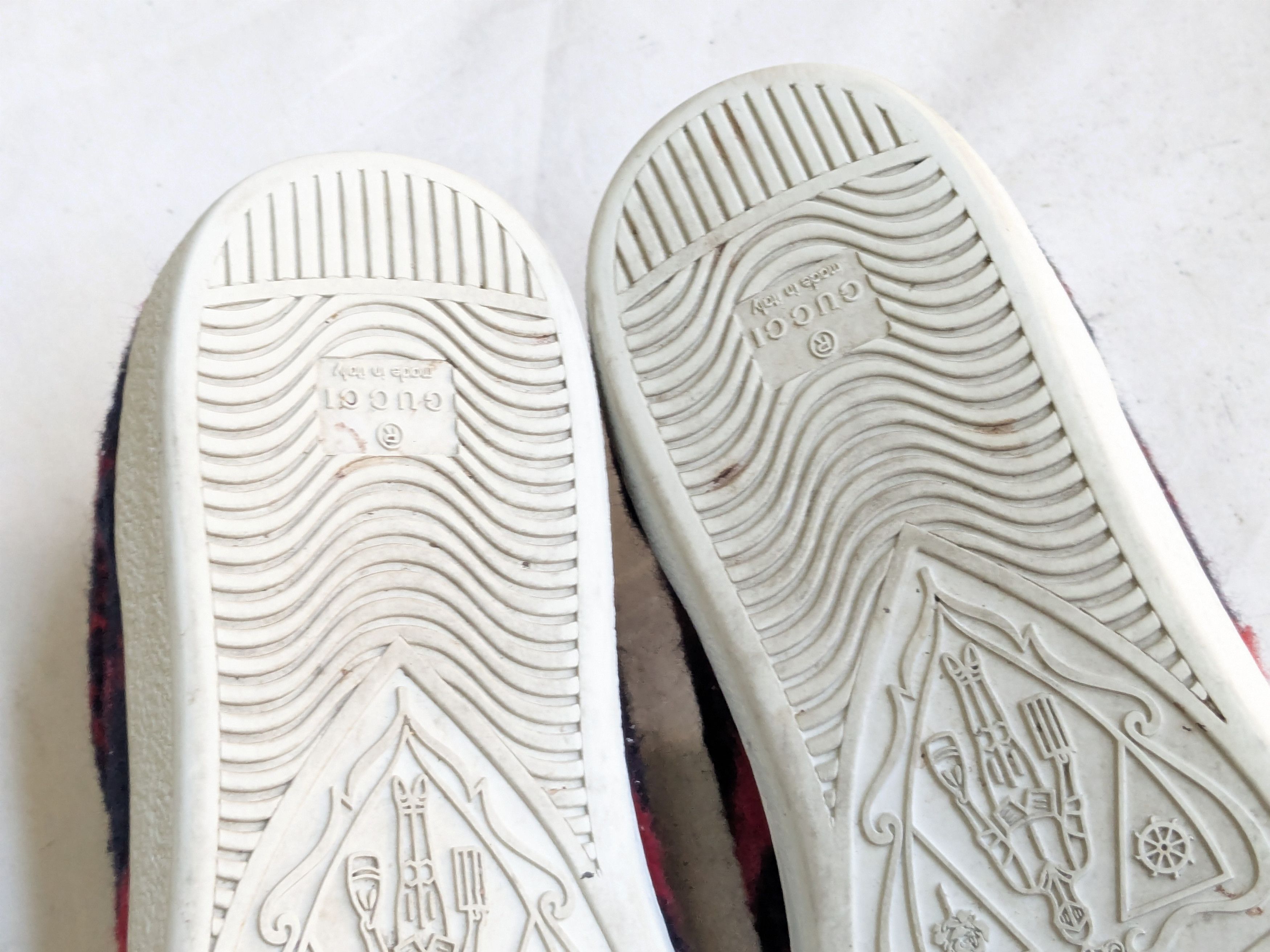 Gucci Gucci Ace Sneakers Monogram GG Logo 10 Red Navy Blue Size US 10 / EU 43 - 13 Thumbnail