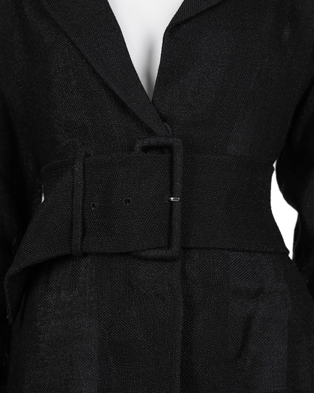 Prada Prada S/S2001 Runway Viscose Linen Belted Shirt Size M / US 6-8 / IT 42-44 - 3 Thumbnail