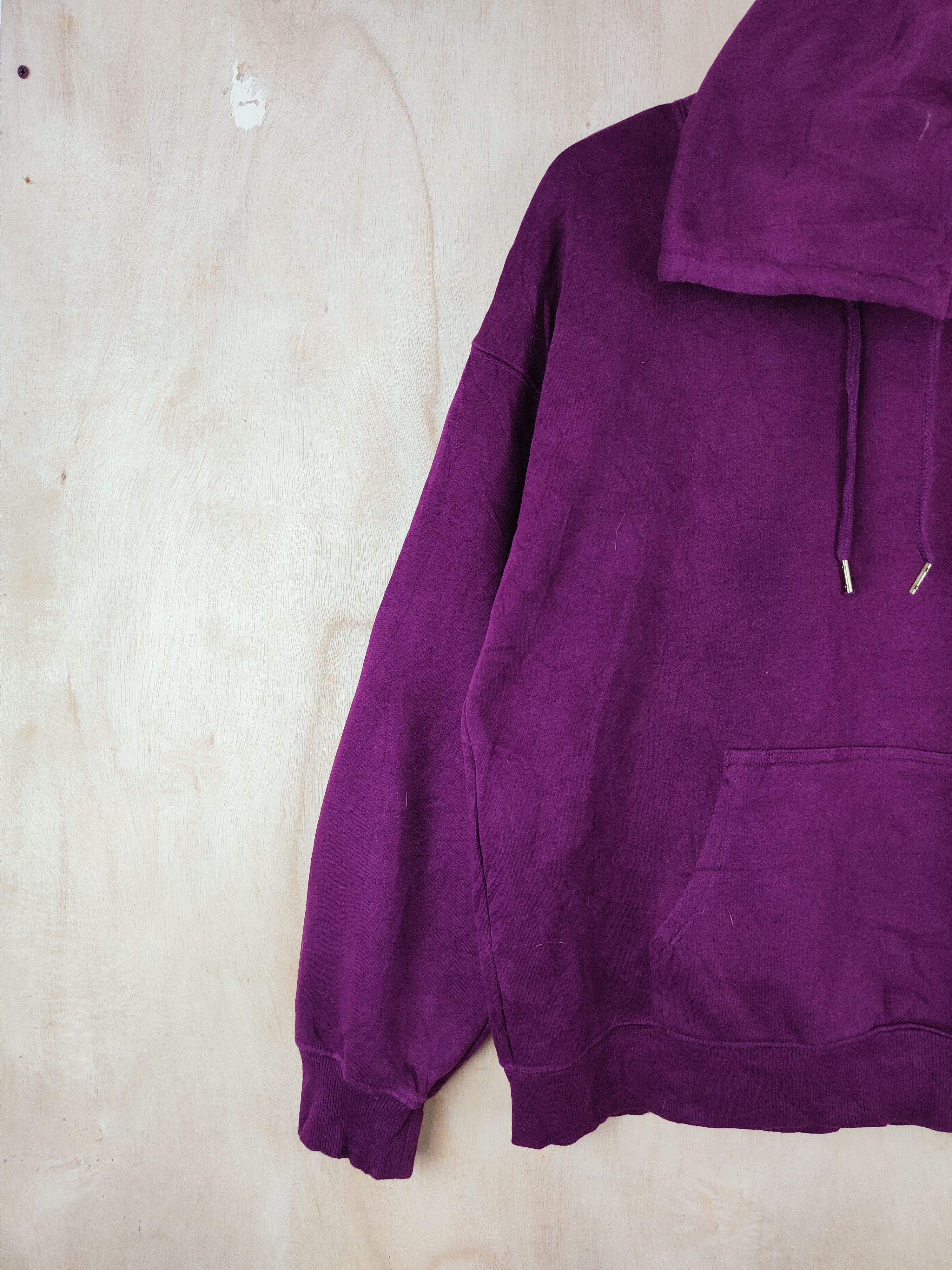 GU × Vintage Vintage 💥 Purple Hoodie Sweatshirts (Plain cool) Size XL / US 12-14 / IT 48-50 - 3 Thumbnail