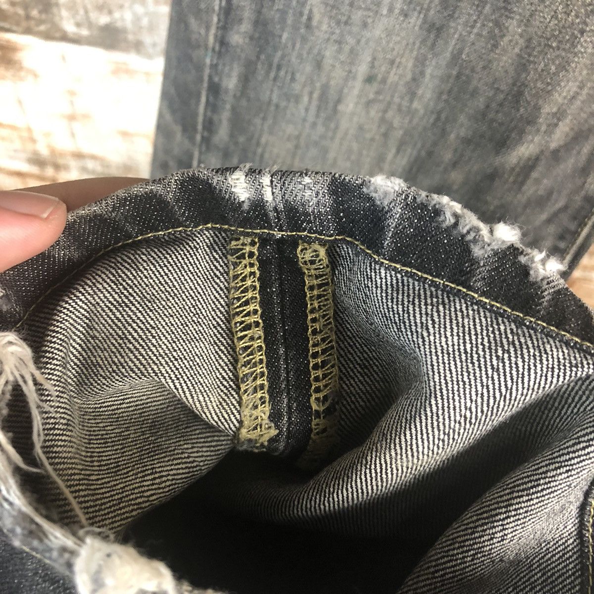 Japanese Brand DL Uniqlo Black Denim Pants #C272 Size US 29 - 9 Thumbnail