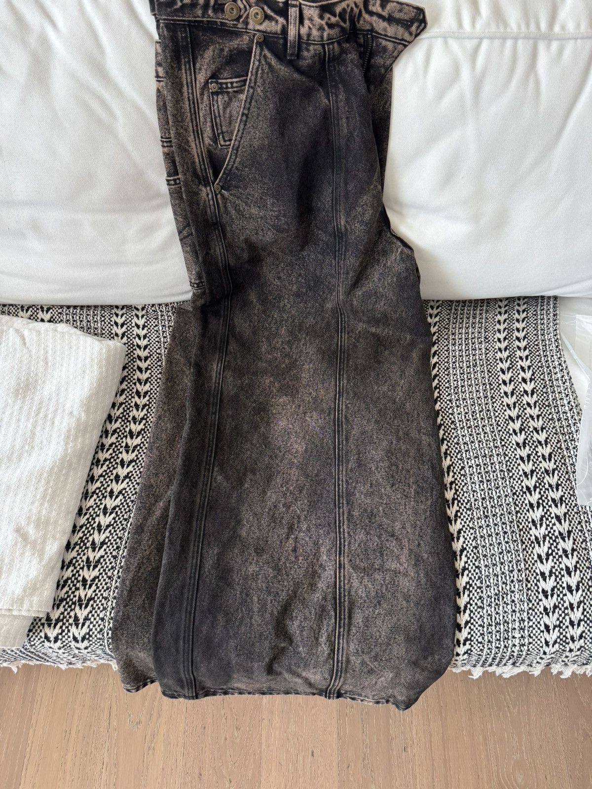 Feng Chen Wang gradient wrap wide leg denim Size US 34 / EU 50 - 2 Thumbnail