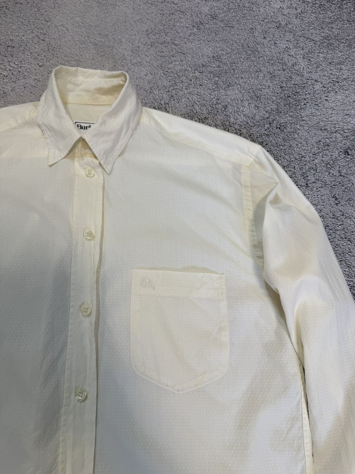 Burberry Burberrys Women Shirt Long Sleeve White Logo Pocket Vintage Size M / US 6-8 / IT 42-44 - 7 Thumbnail
