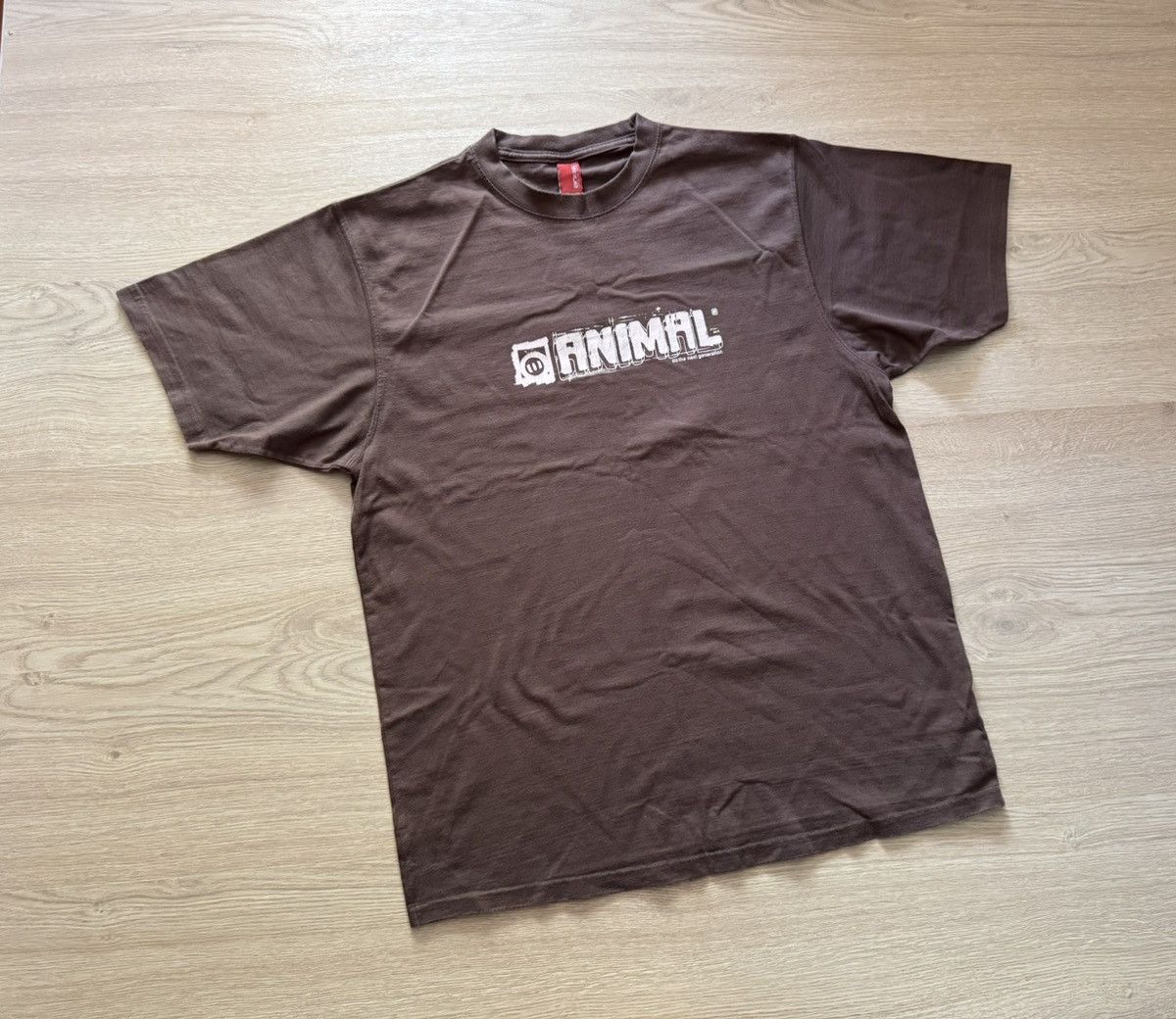 Vintage Vintage 00’s Animal y2k Brown Skateboarding T-Shirt Size US L / EU 52-54 / 3 - 1 Thumbnail