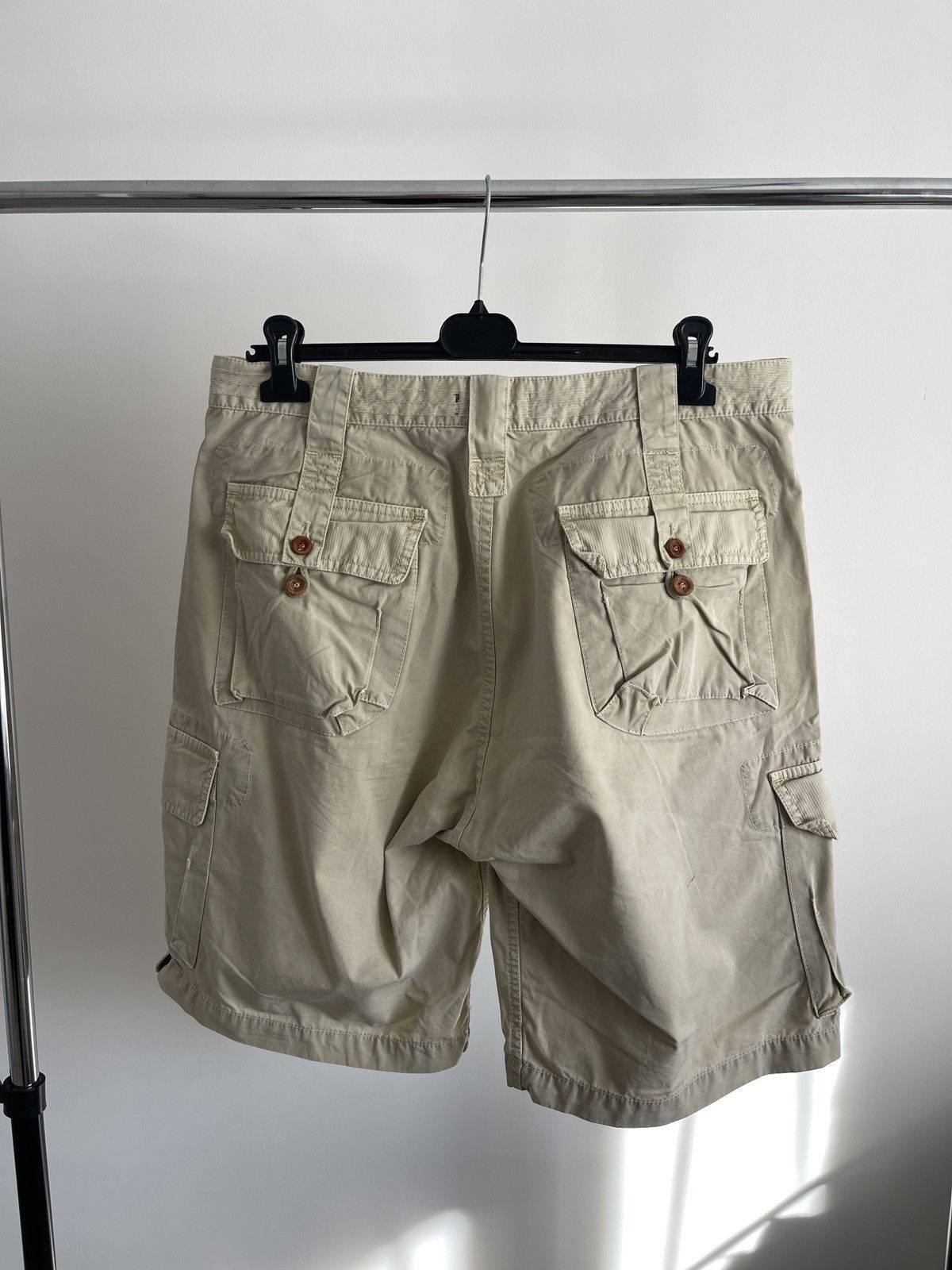 Diesel 🔥Vintage Diesel cargo shorts size 33 beige Size US 33 - 3 Thumbnail