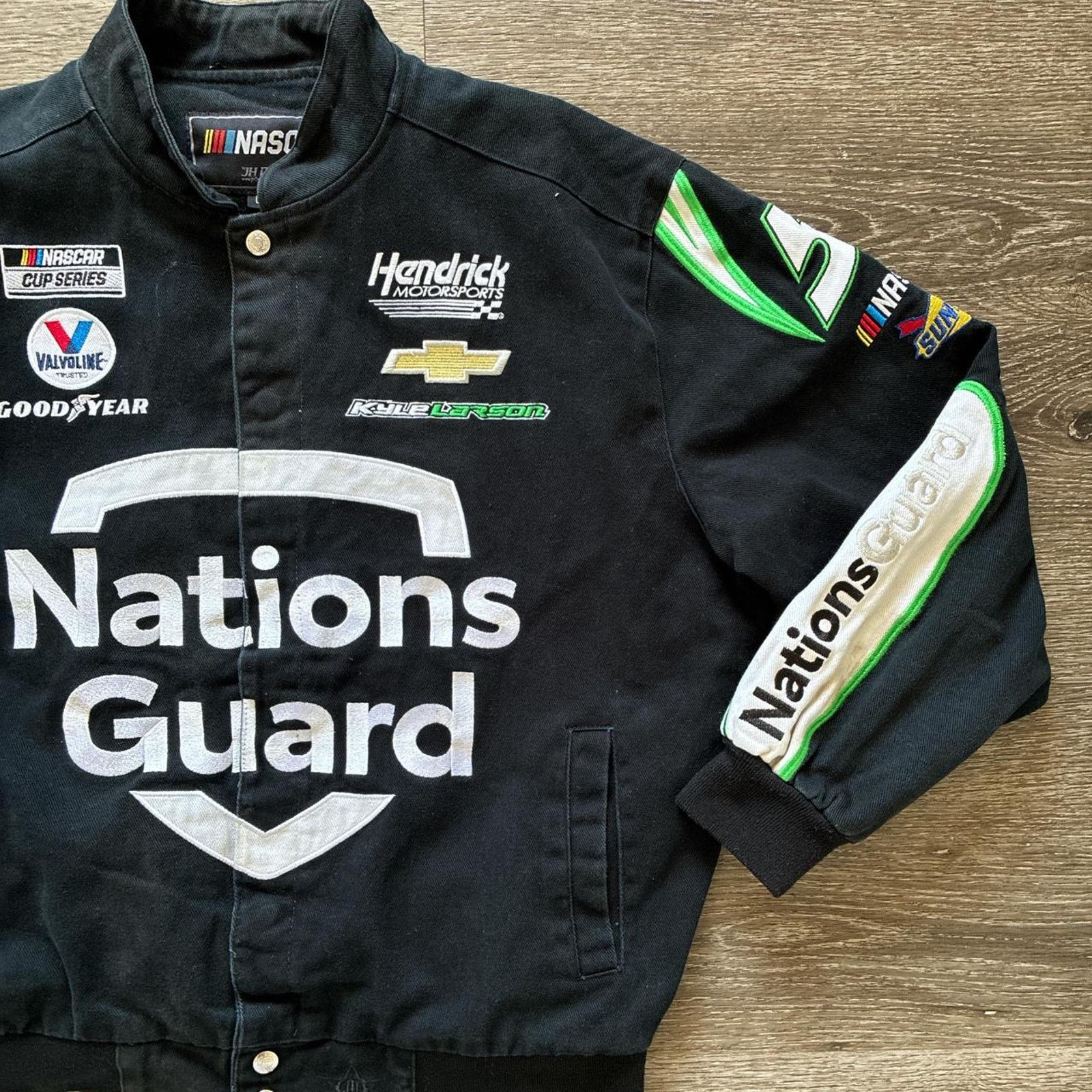 NASCAR × Vintage Vintage 00s Style Nascar Racing JH Designs Jacket Size US L / EU 52-54 / 3 - 1 Thumbnail