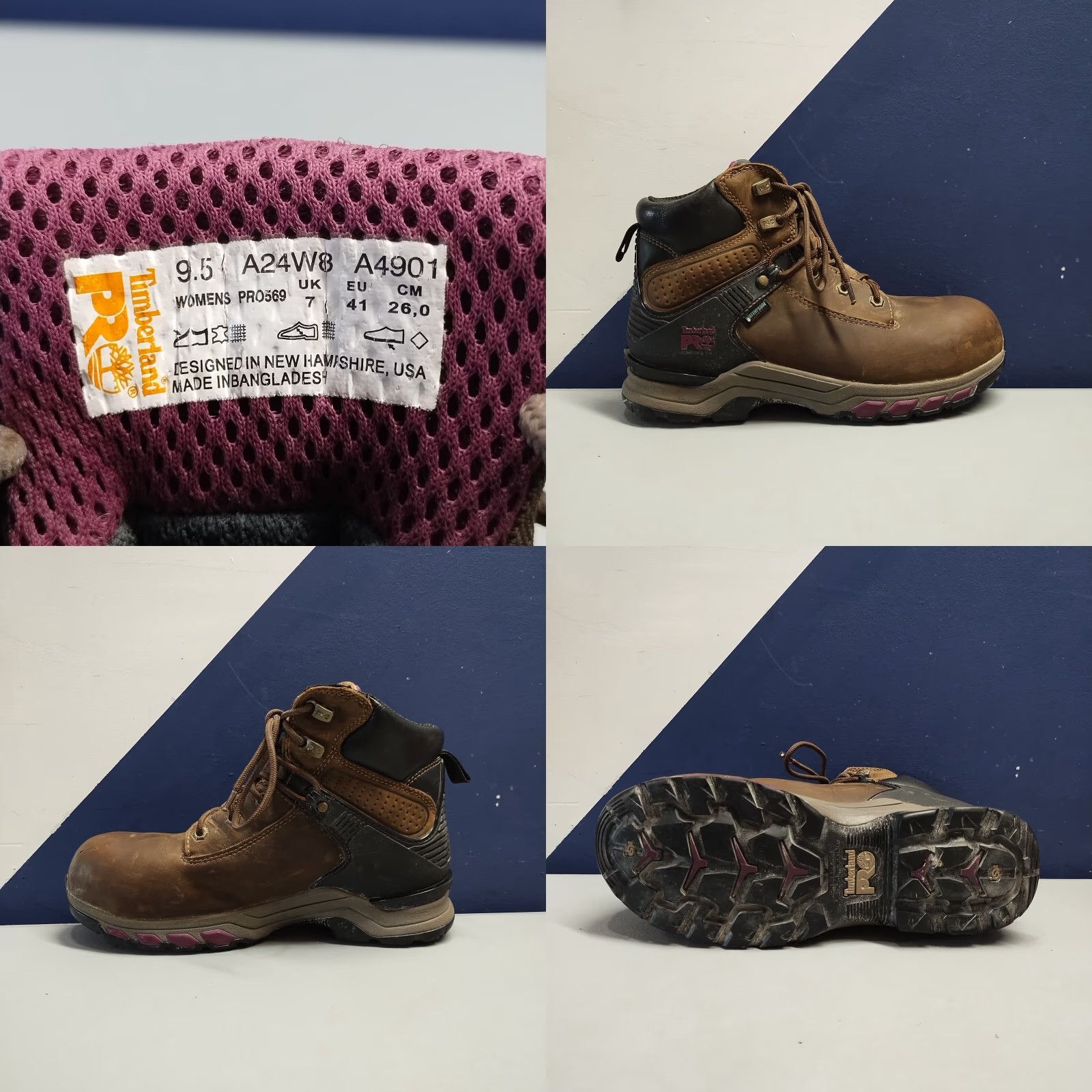 Timberland Timberland Pro Hypercharge 6" Work Boots Womens US 9.5 Multi Waterproof A24W8 Boots Womens Size 9.5 Multicolor Waterproof Timberland Pro A24W8 Size US 10 / IT 40 - 8 Thumbnail
