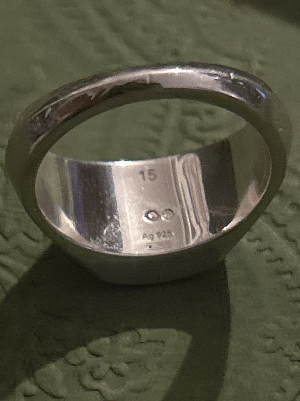 Gucci Gucci Trademark 10mm Silver 925 Ring Unisex 779162 Size ONE SIZE - 5 Thumbnail