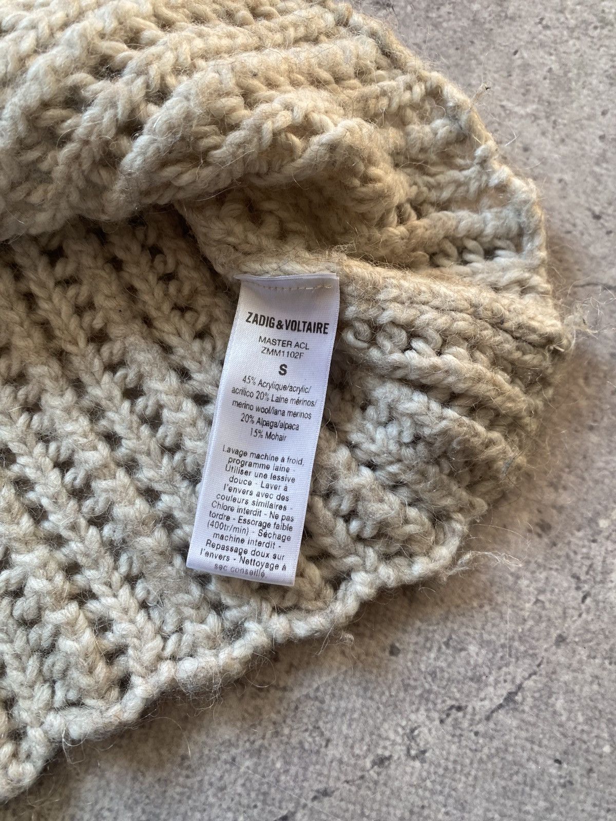Zadig & Voltaire Zadig & Voltaire Women's Long Sleeve Open Knit Sweater S Size S / US 4 / IT 40 - 8 Thumbnail
