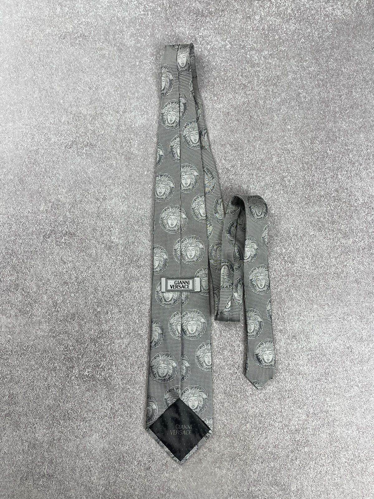 Versace × Vintage Vintage Gianni Versace Monogram Silk Tie Size ONE SIZE - 7 Thumbnail