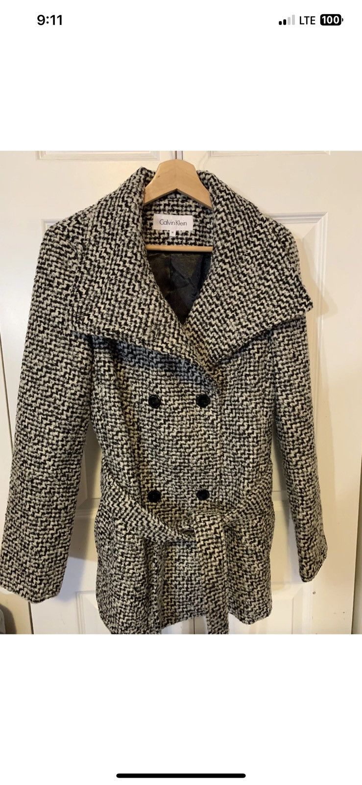 Calvin Klein Calvin klein women’s sz M jacket coat wool Size M / US 6-8 / IT 42-44 - 1 Thumbnail