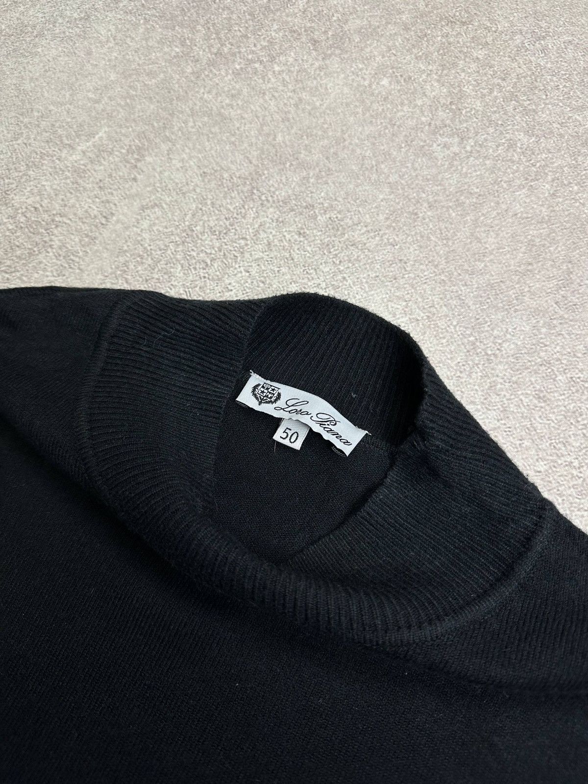 Loro Piana Loro Piana Wool Turtleneck Black Sweater M Size US M / EU 48-50 / 2 - 2 Thumbnail