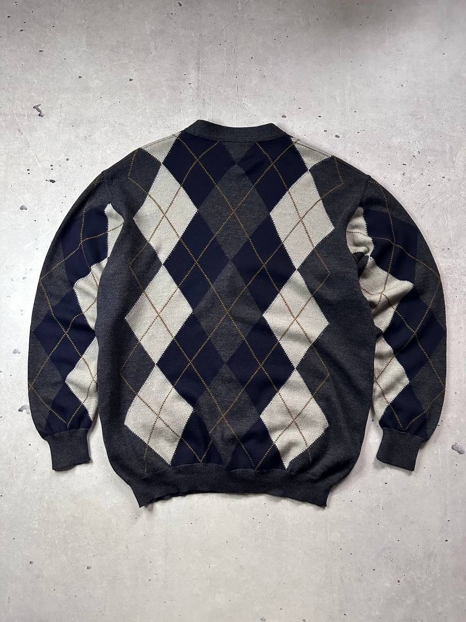 Paul & Shark Paul & Shark Yachting Argyle Wool Cardigan XXL Italy Vintage Size US XXL / EU 58 / 5 - 9 Thumbnail