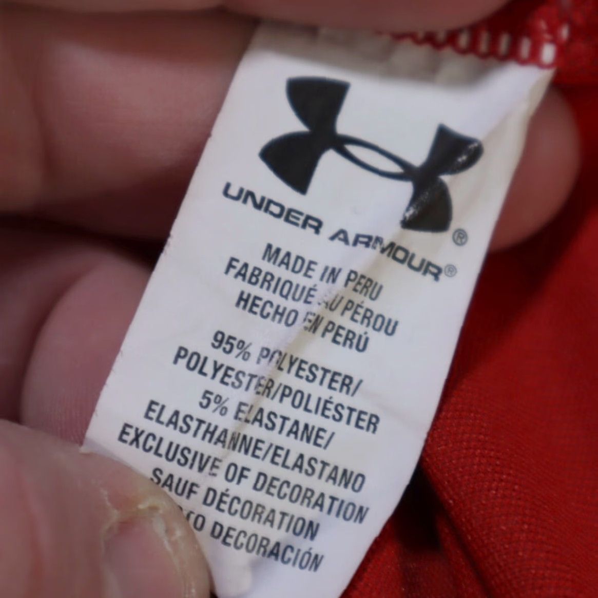 Under Armour Under Armour Heatgear Loose Stretch Polyester Solid Polo Shirt Red Men's L Size US L / EU 52-54 / 3 - 7 Thumbnail