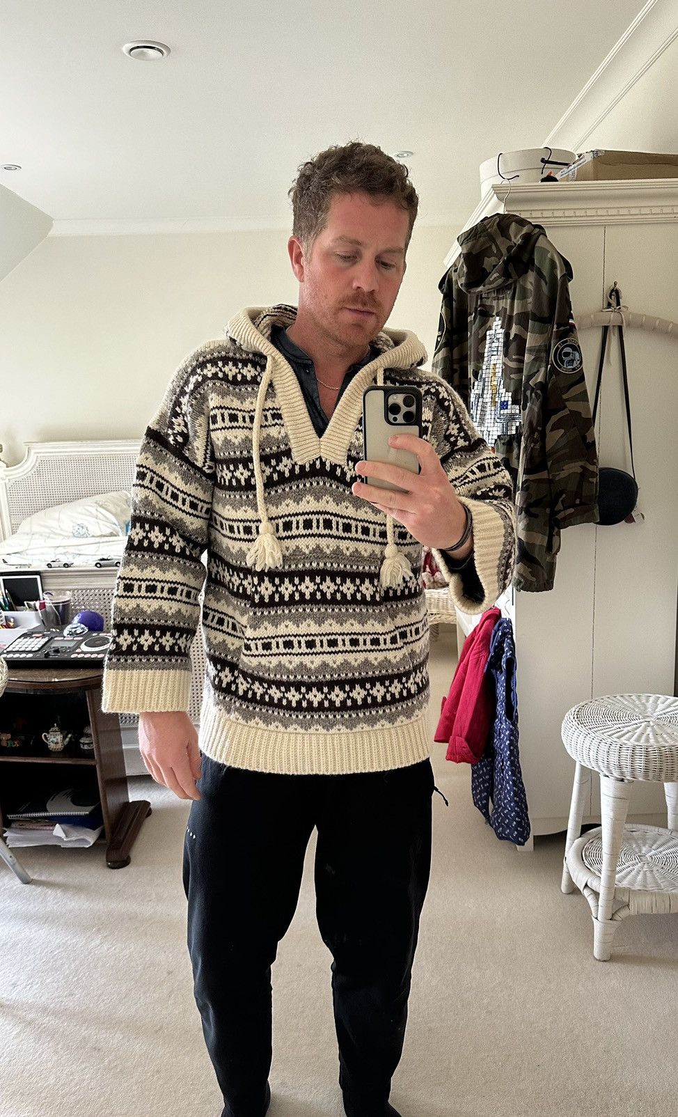 Celine FW21 $1350 OVERSIZED SHETLAND BAJA PULLOVER Hoodie Hedi M Size US M / EU 48-50 / 2 - 3 Thumbnail