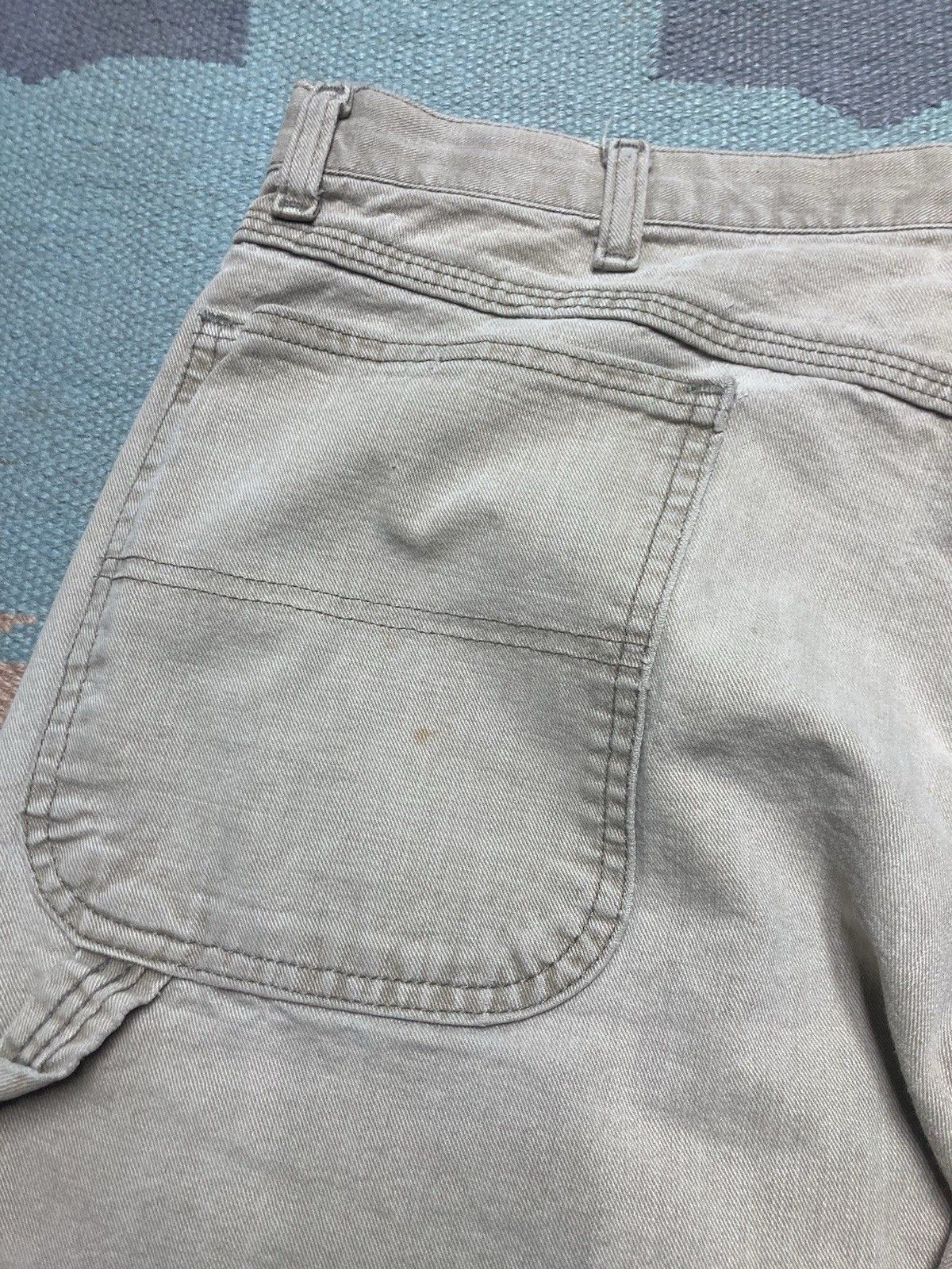 Vintage × Wrangler y2k wrangler carpenter pants khaki jeans baggy skater 37x32 Size US 37 - 7 Thumbnail