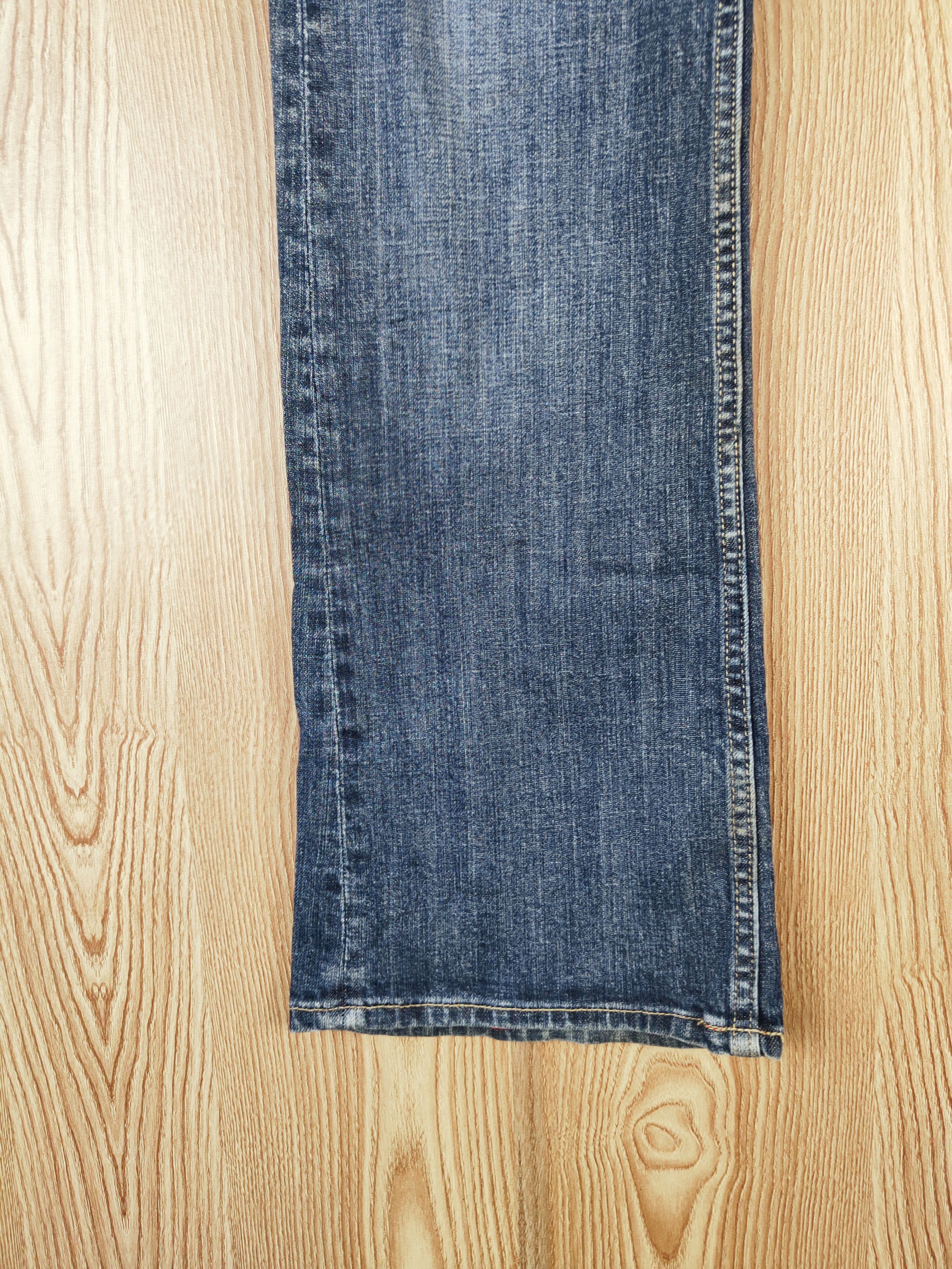 Japanese Brand × Vintage Vintage 💥 Blaze Dark Blue Distressed Ripped Jeans Size 33" - 4 Thumbnail