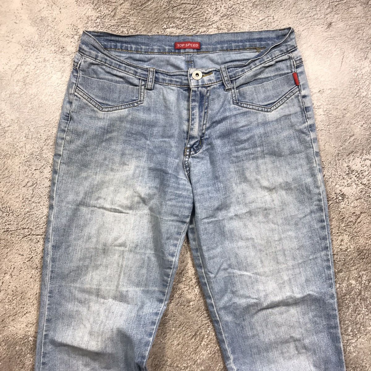 Vintage Vintage 90s Distressed Baggy Wide Leg Jeans Grunge Y2K 29 Size 29" - 3 Thumbnail