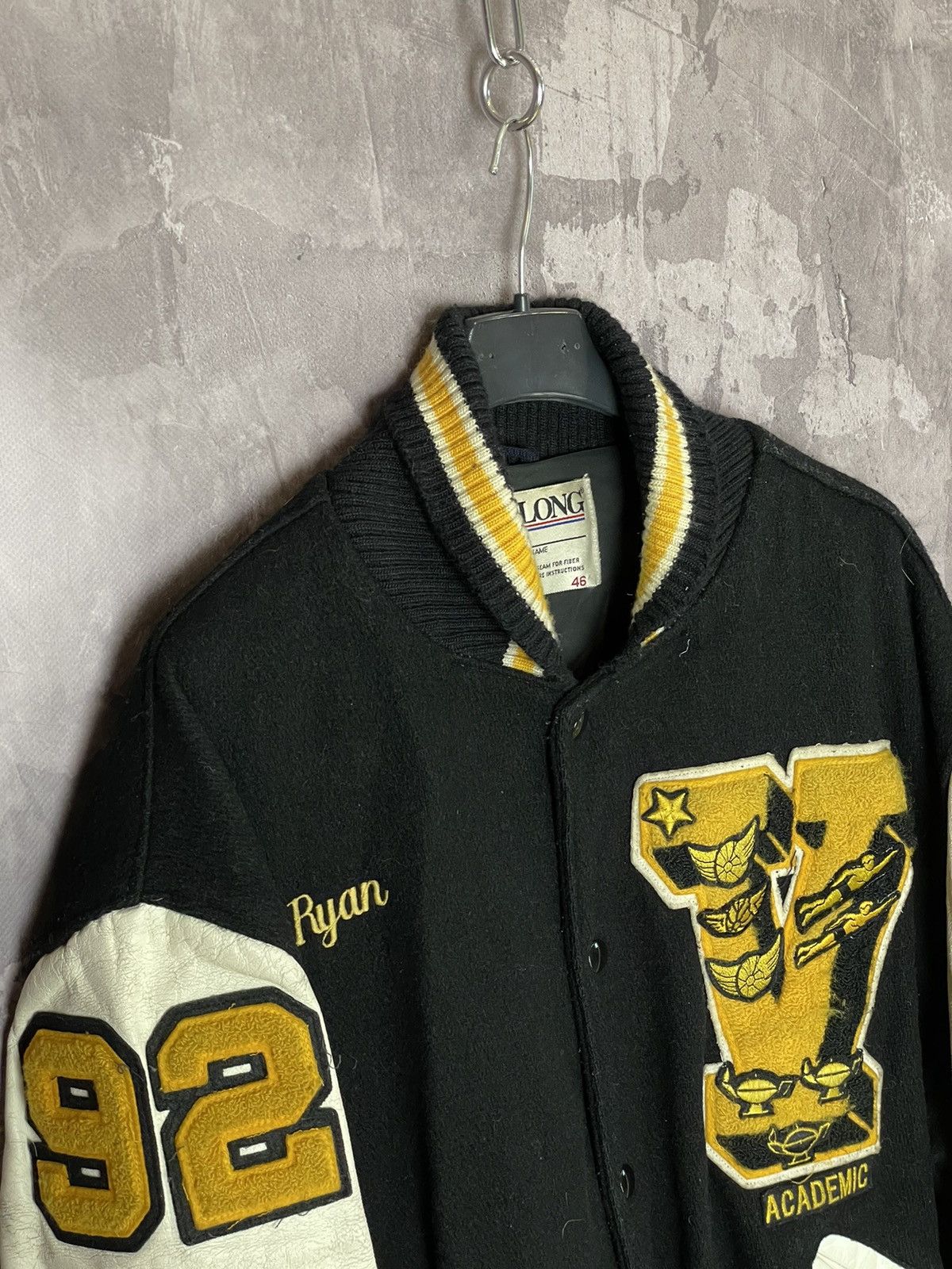 Delong Vintage 90s Delong Varsity Jacket Made in USA Size US L / EU 52-54 / 3 - 7 Thumbnail