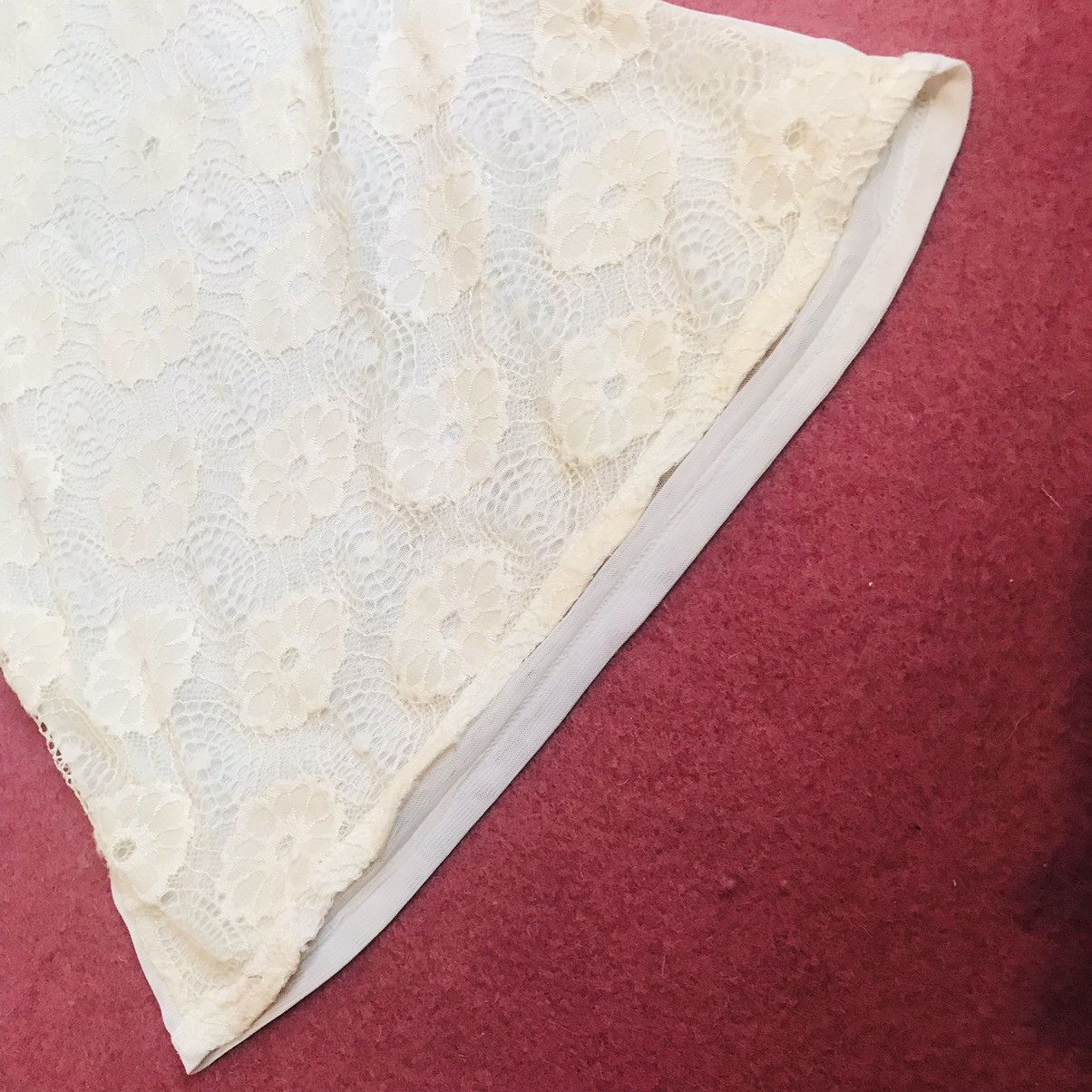 Other Japanese Umock Neck Sheer Lace Blouse Size M / US 6-8 / IT 42-44 - 4 Thumbnail