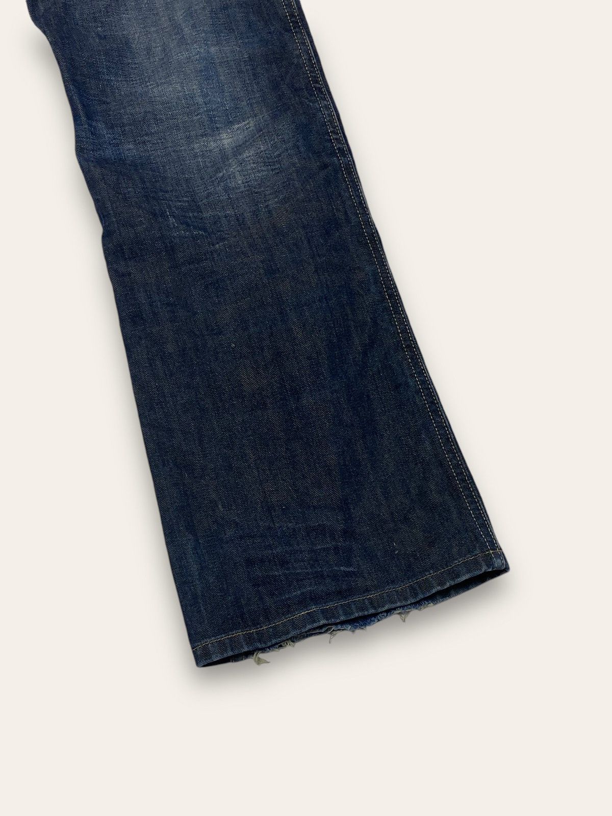 Jean Vintage WRANGLER SHARKEY Navy Denim Jeans Y2K Size US 34 / EU 50 - 3 Thumbnail