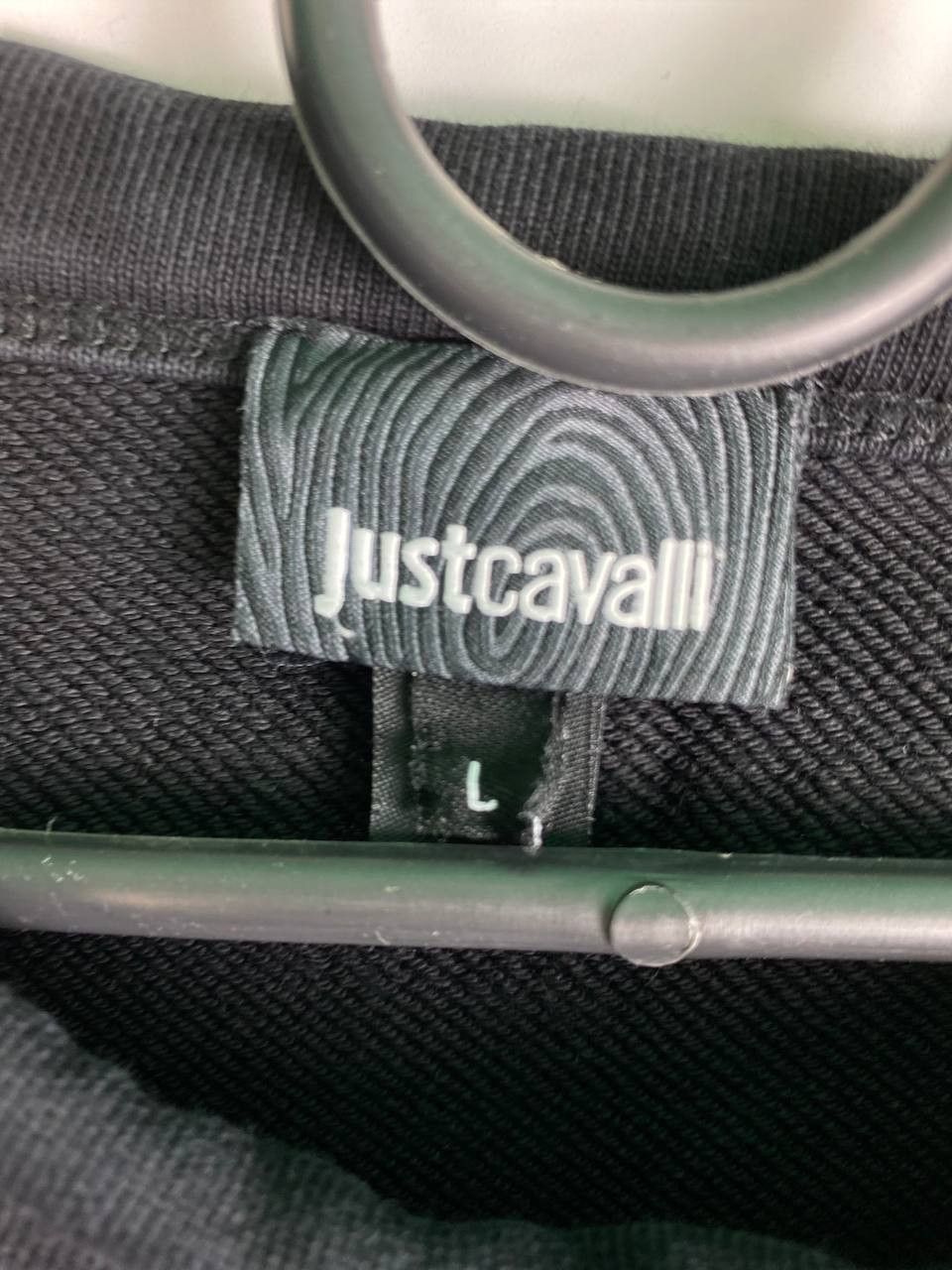 Just Cavalli × Roberto Cavalli × Vintage Just Cavalli Black Cotton Crewneck Pullover Sweatshirt Mens Size US L / EU 52-54 / 3 - 4 Thumbnail