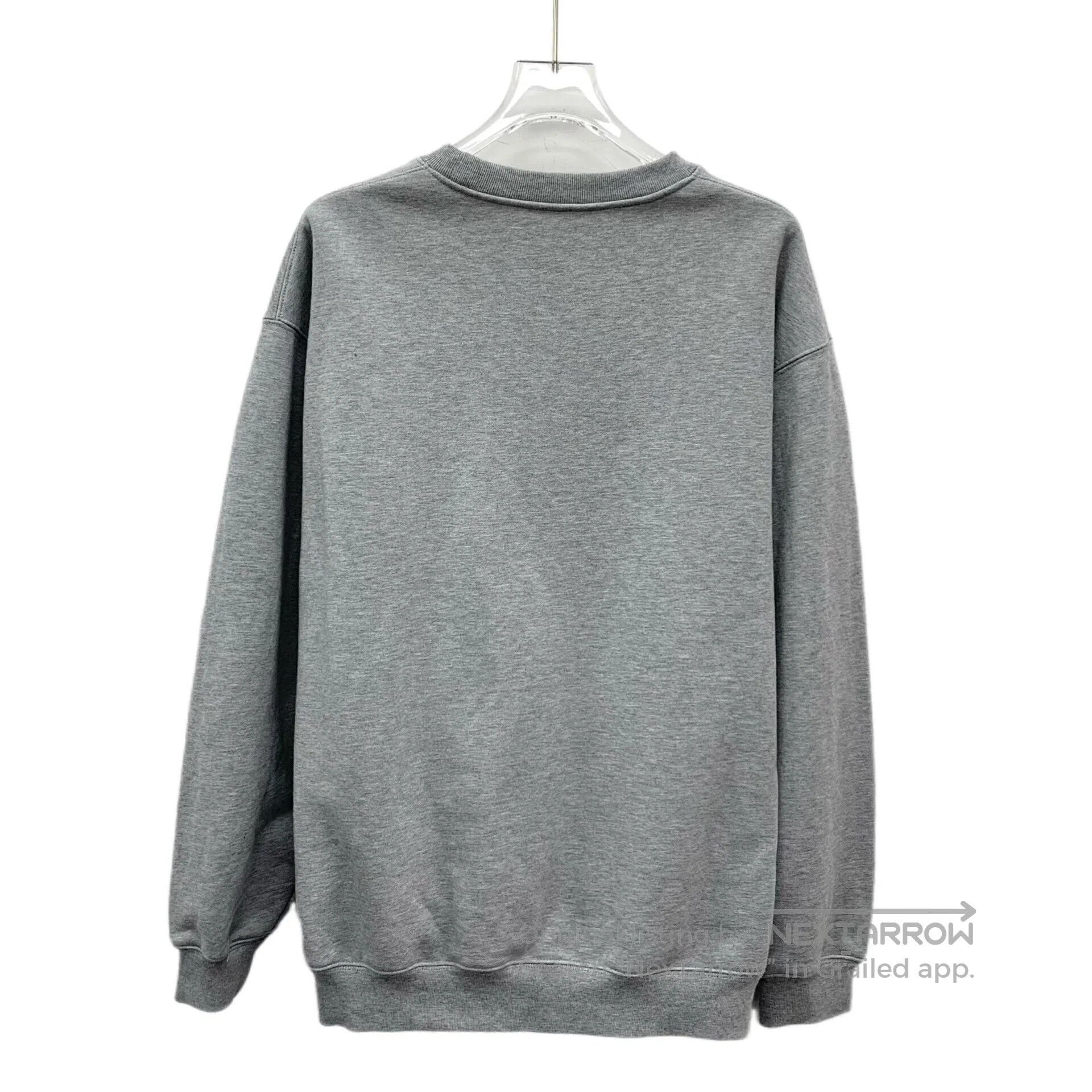 Gucci Guicci Grey Logo Letter Printed Cotton Round Neck Long Sle Size US XS / EU 42 / 0 - 2 Thumbnail