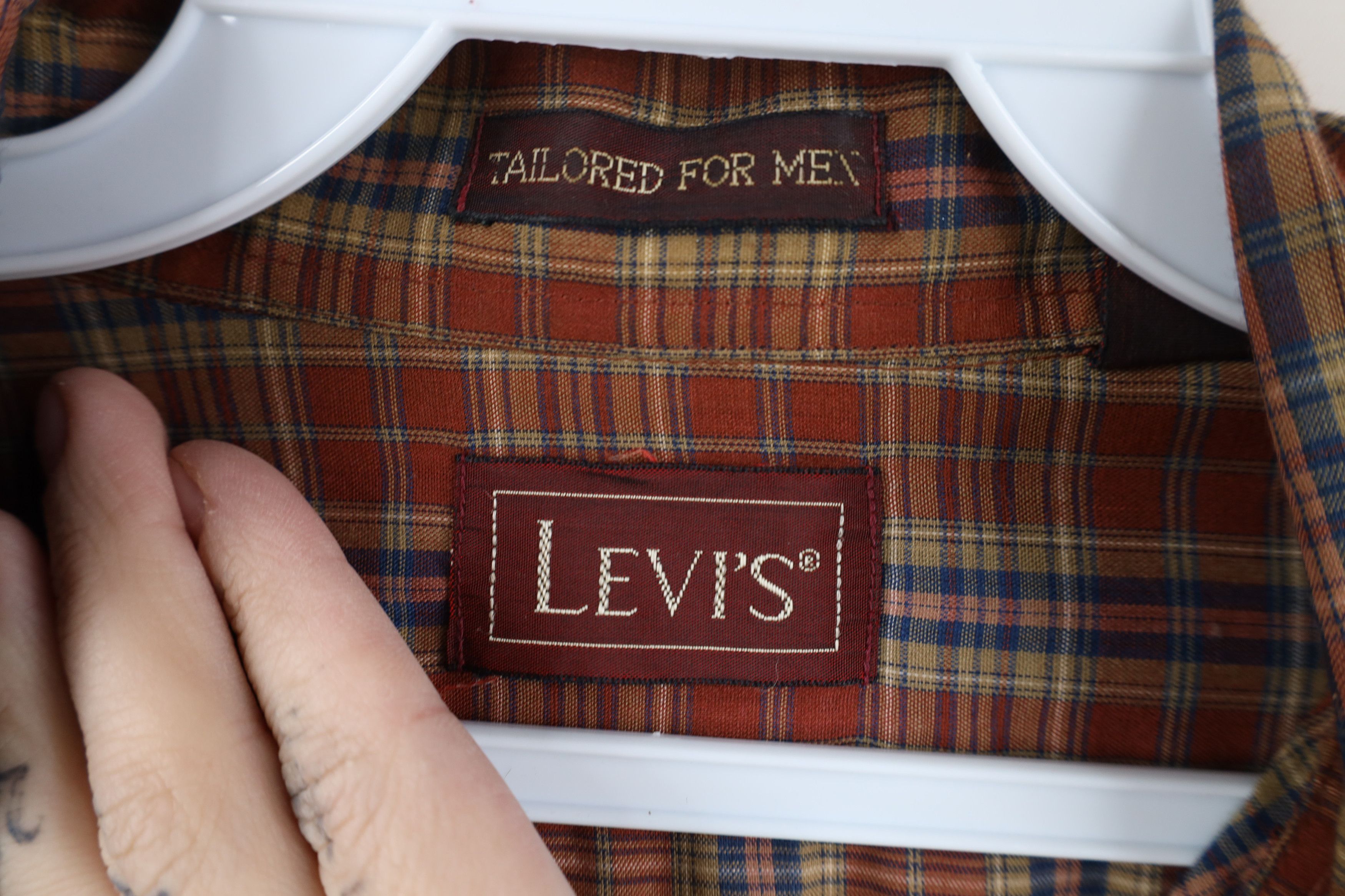Levi's Vintage 70s 80s Levis Cowboy Collared Button Down Shirt Size US XL / EU 56 / 4 - 8 Thumbnail