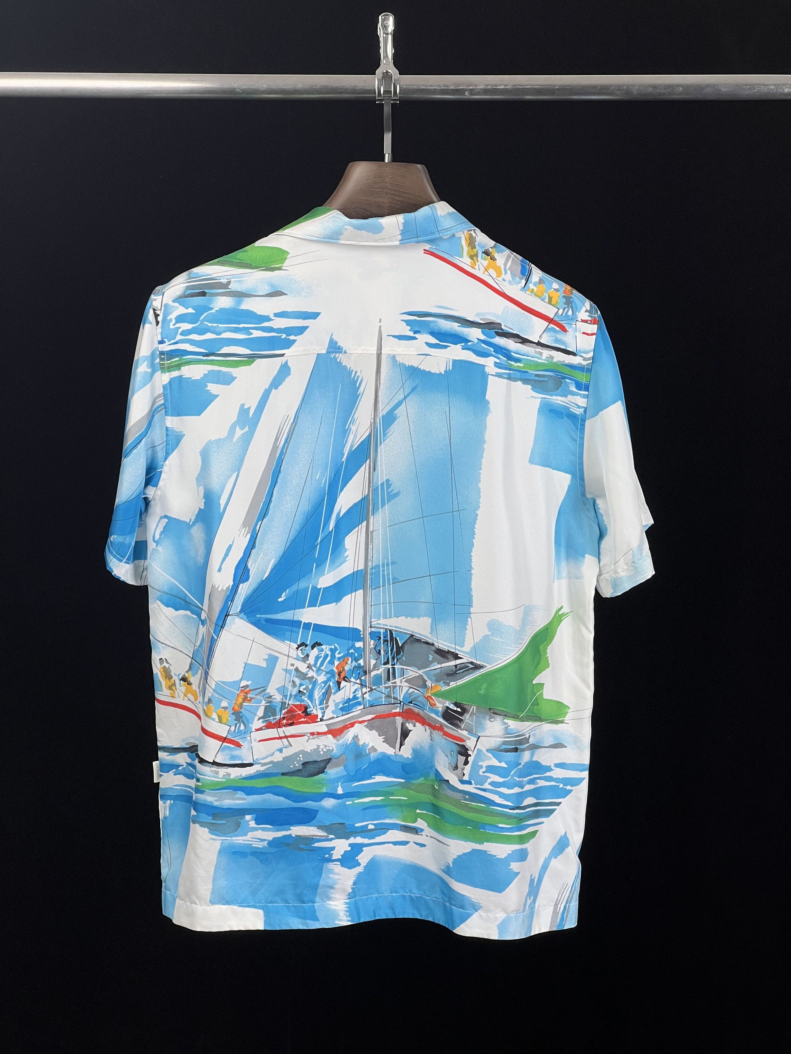 Brand New Silk Cabana Shirt Regatta Sample Novelty Pattern