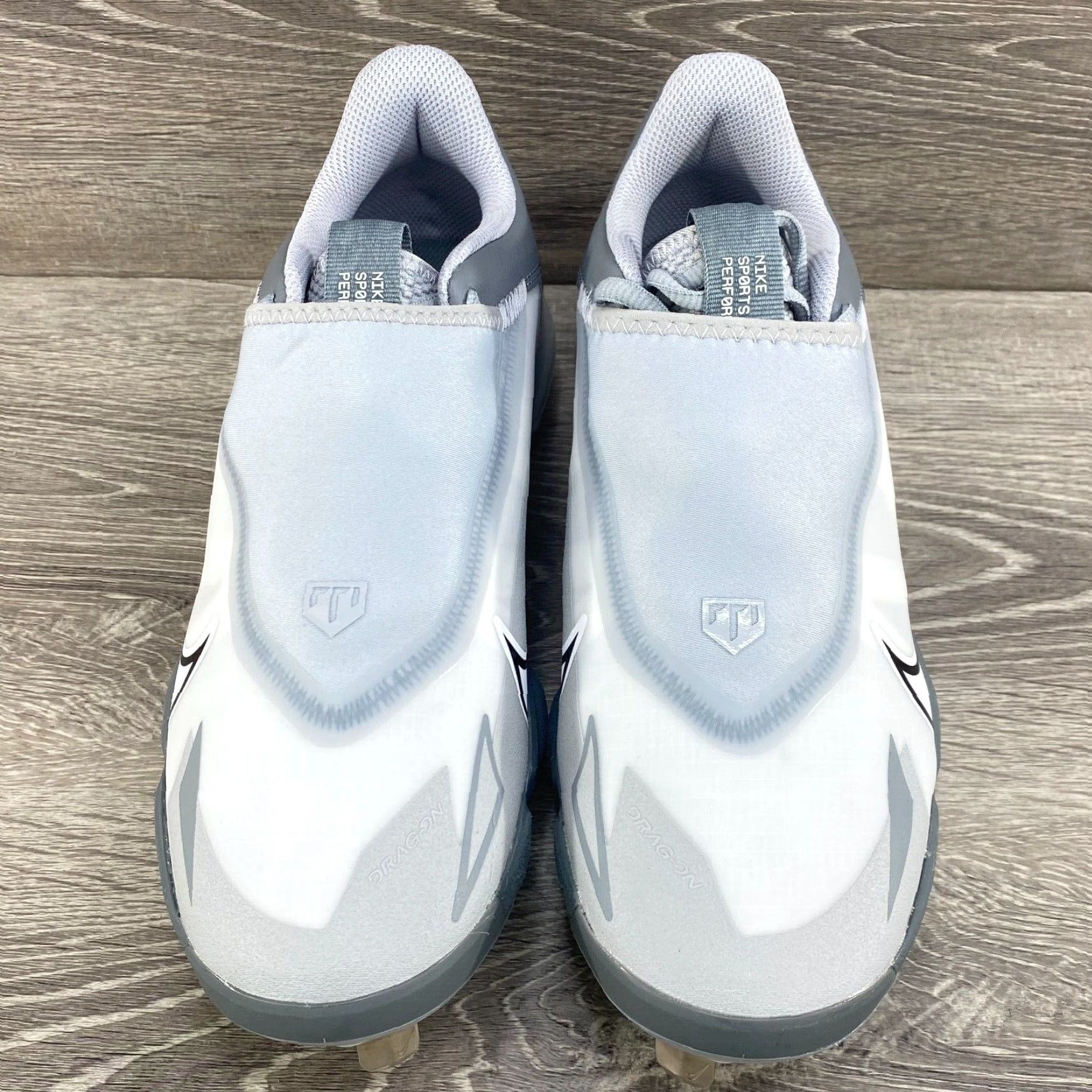 Nike Nike Force Zoom Trout 8 Pro Metal Cleats Men Nike Cleats Baseball Men Size 8 CZ5915-100 White and Gray 2022 Sports Footwear Cleats Mens Size US 8 / EU 41 - 3 Thumbnail