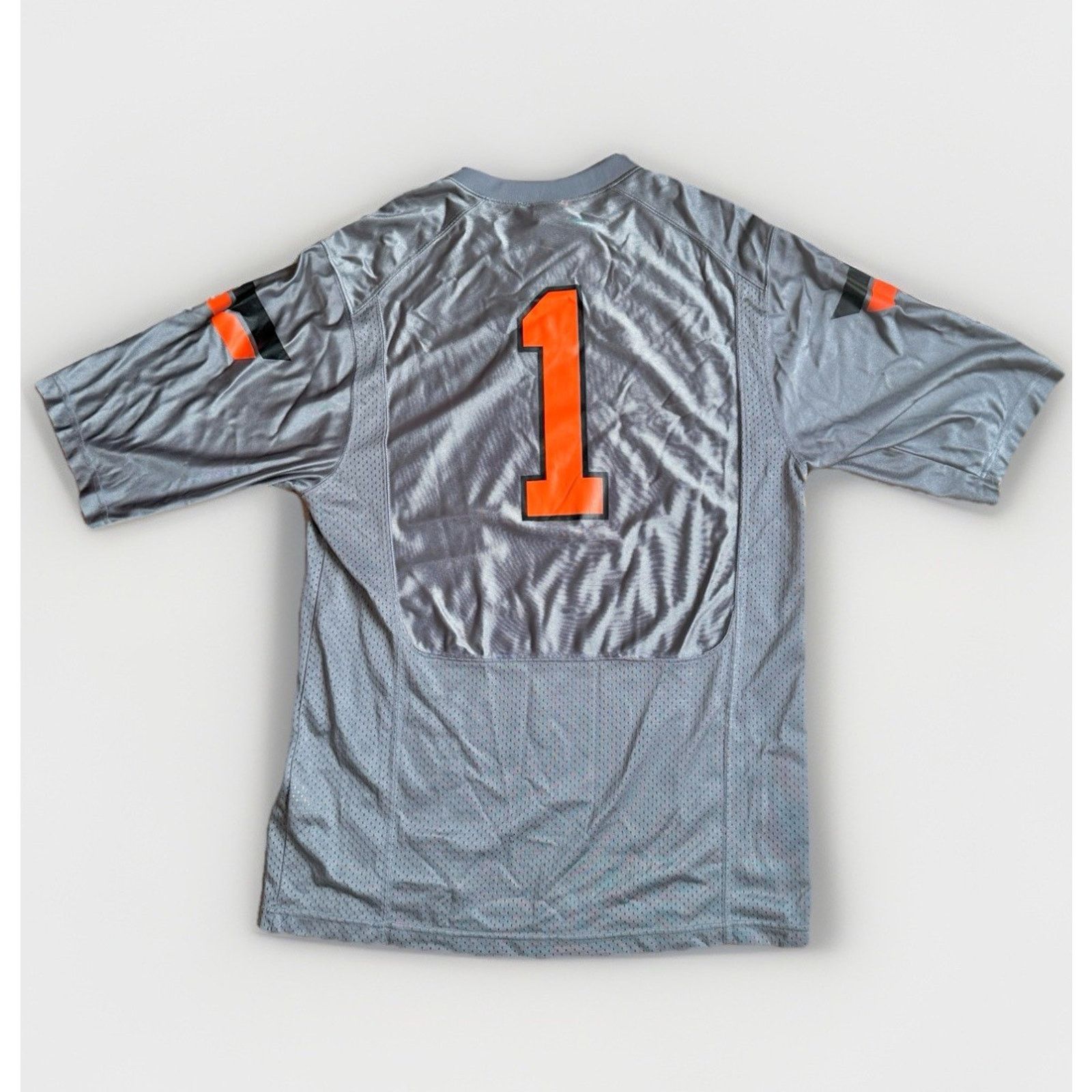 Nike Oklahoma State Cowboys OSU NCAA Nike Team Jersey Large Gray Size US L / EU 52-54 / 3 - 5 Thumbnail