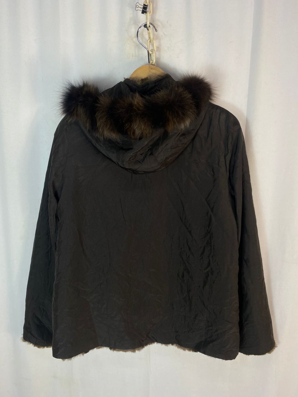 Balmain Balmain paris reversible fur/silk button up hoodie jacket Size M / US 6-8 / IT 42-44 - 20 Thumbnail