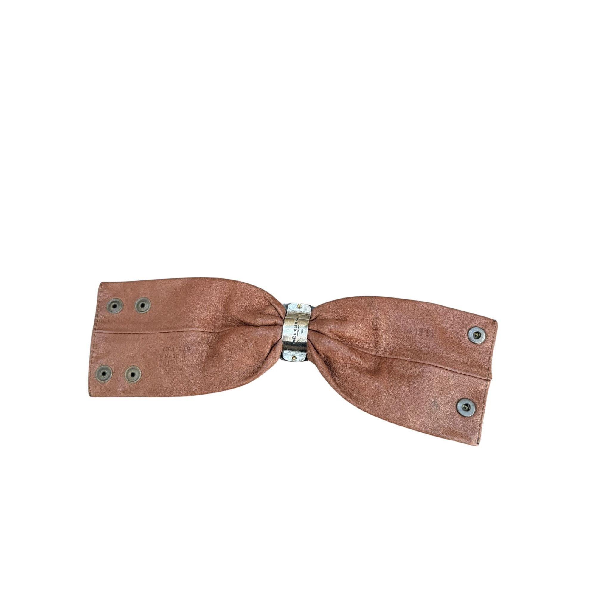 Maison Margiela Maison Margiela 2008 Brown Leather Anniversary Bracelet Size ONE SIZE - 3 Thumbnail