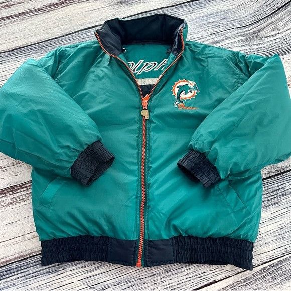 Pro Player Vintage NFL Dolphins “Pro Player” 90’s Puffer Team Reversibl Size US M / EU 48-50 / 2 - 3 Thumbnail