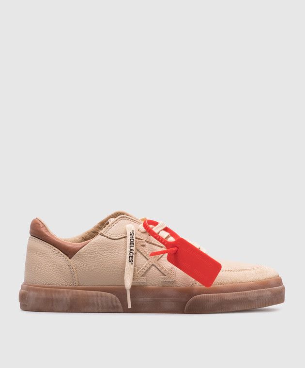 Off-White o1y1225 Low-Top Sneakers in Beige Size US 11 / IT 41 - 1 Thumbnail