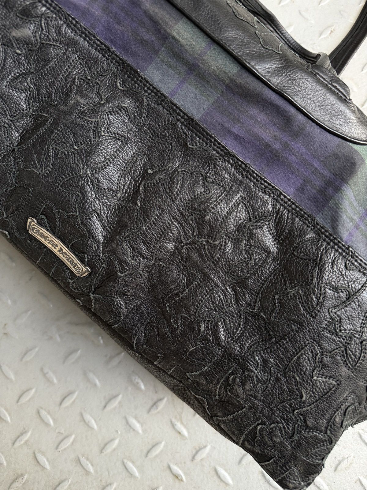 Chrome Hearts Chrome Hearts Nylon & Leather Cross Patch Duffel Bag Size ONE SIZE - 10 Thumbnail