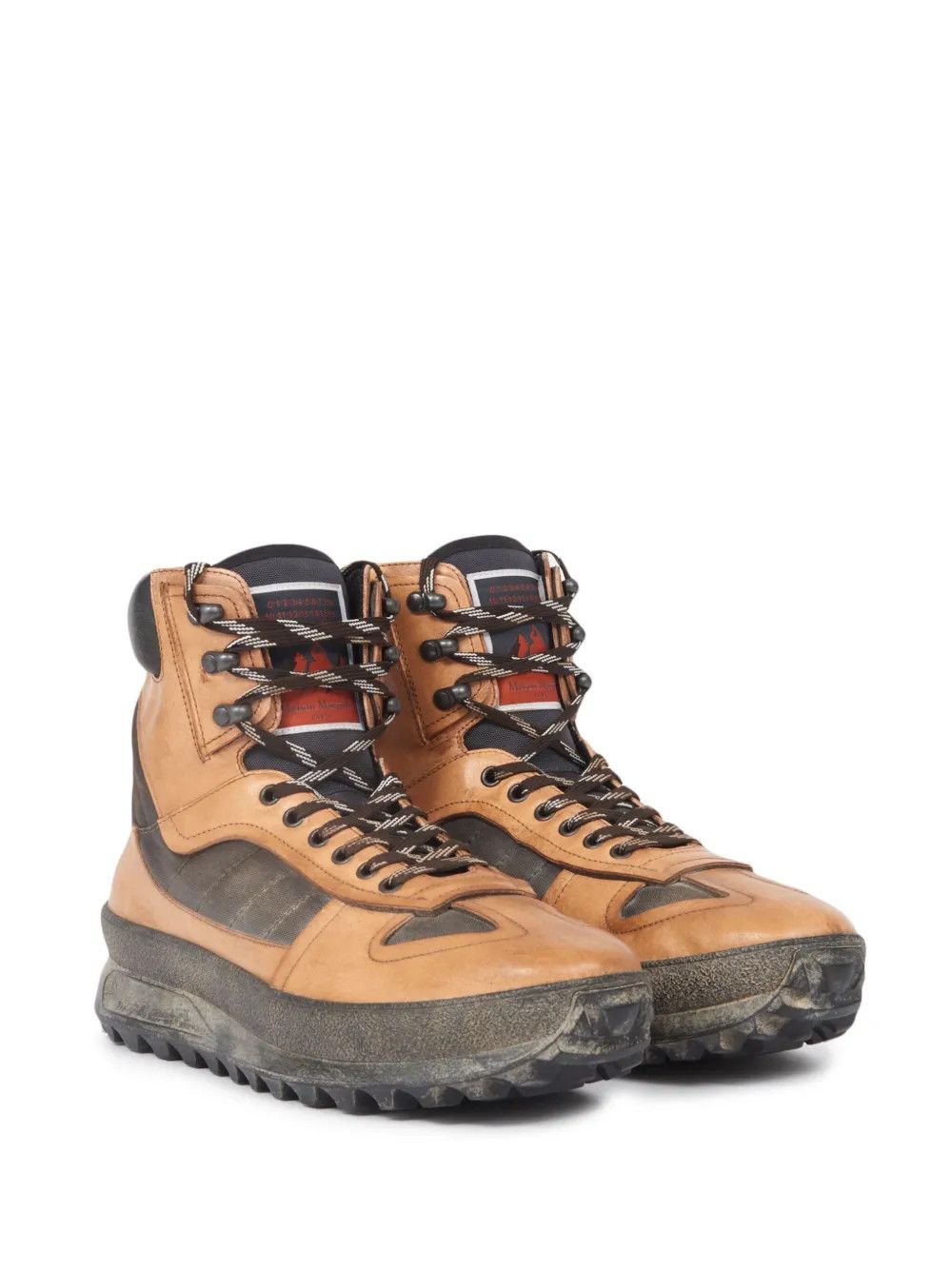 Maison Margiela o1w1db10925 Hi-Top Sneakers in Brown/Black Size US 8 / EU 41 - 2 Thumbnail
