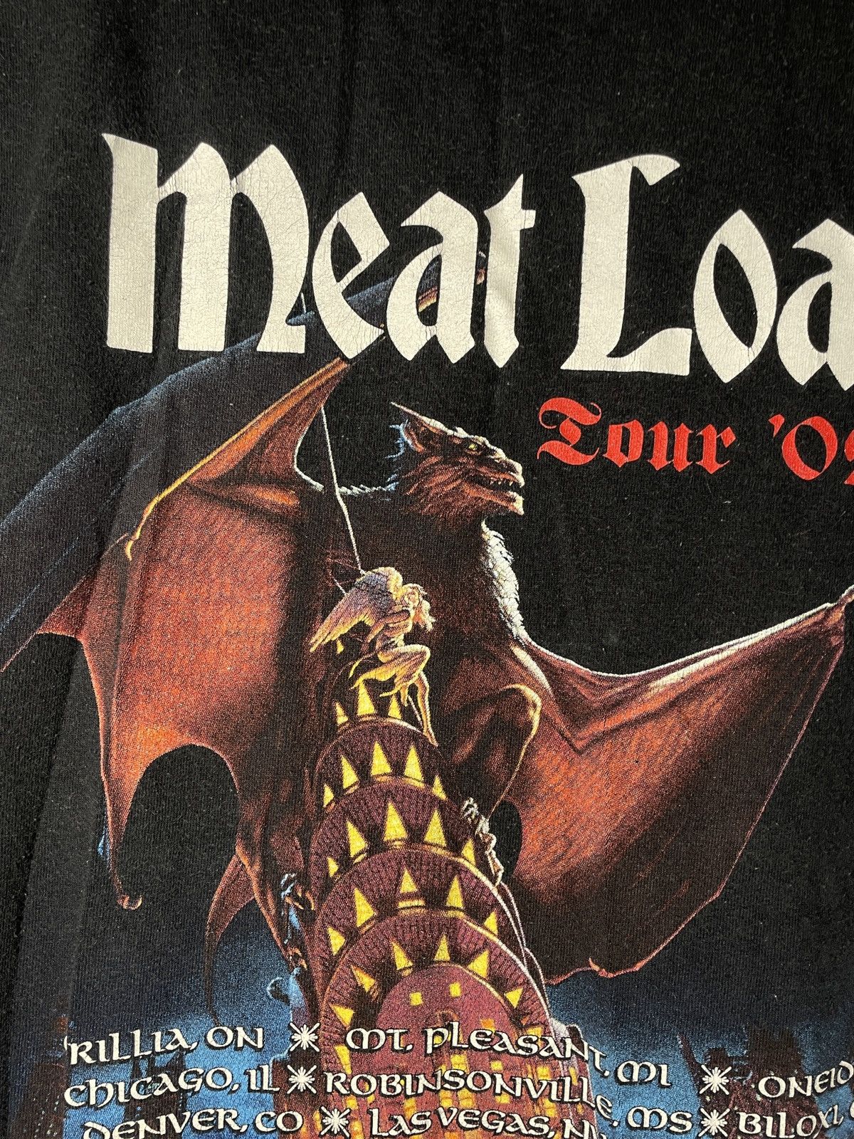 Band Tees Vintage Meat Loaf T Shirt 2002 Tour Tee Shirt Band Hype Y2K Size US L / EU 52-54 / 3 - 9 Thumbnail