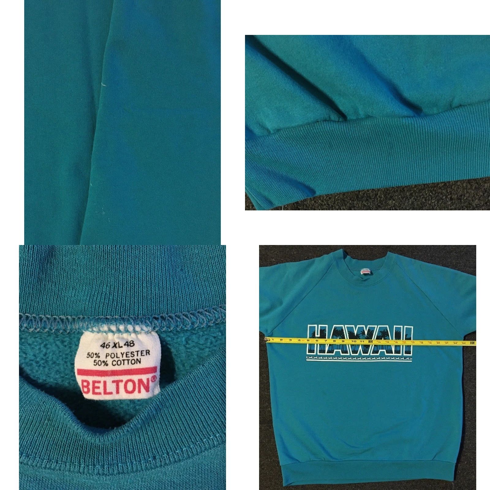 Quiksilver Vtg 80s Hawaii Faded Sweatshirt M USA Beach Surf Skate Billabong Rusty OP TC 90s Size US M / EU 48-50 / 2 - 8 Thumbnail