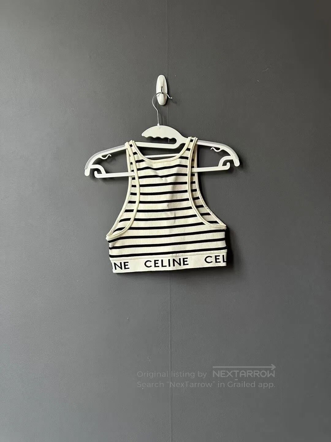 Celine CELINE Black and White Striped Knit Vest| Size M / US 6-8 / IT 42-44 - 2 Thumbnail