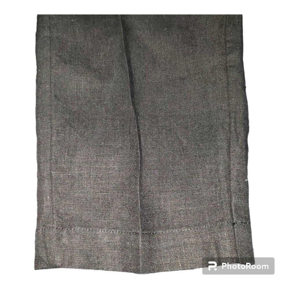 Chicos CT689 Chico's Ladies Black Linen Drawstring Pant 10T Size 32" / US 10 / IT 46 - 7 Thumbnail